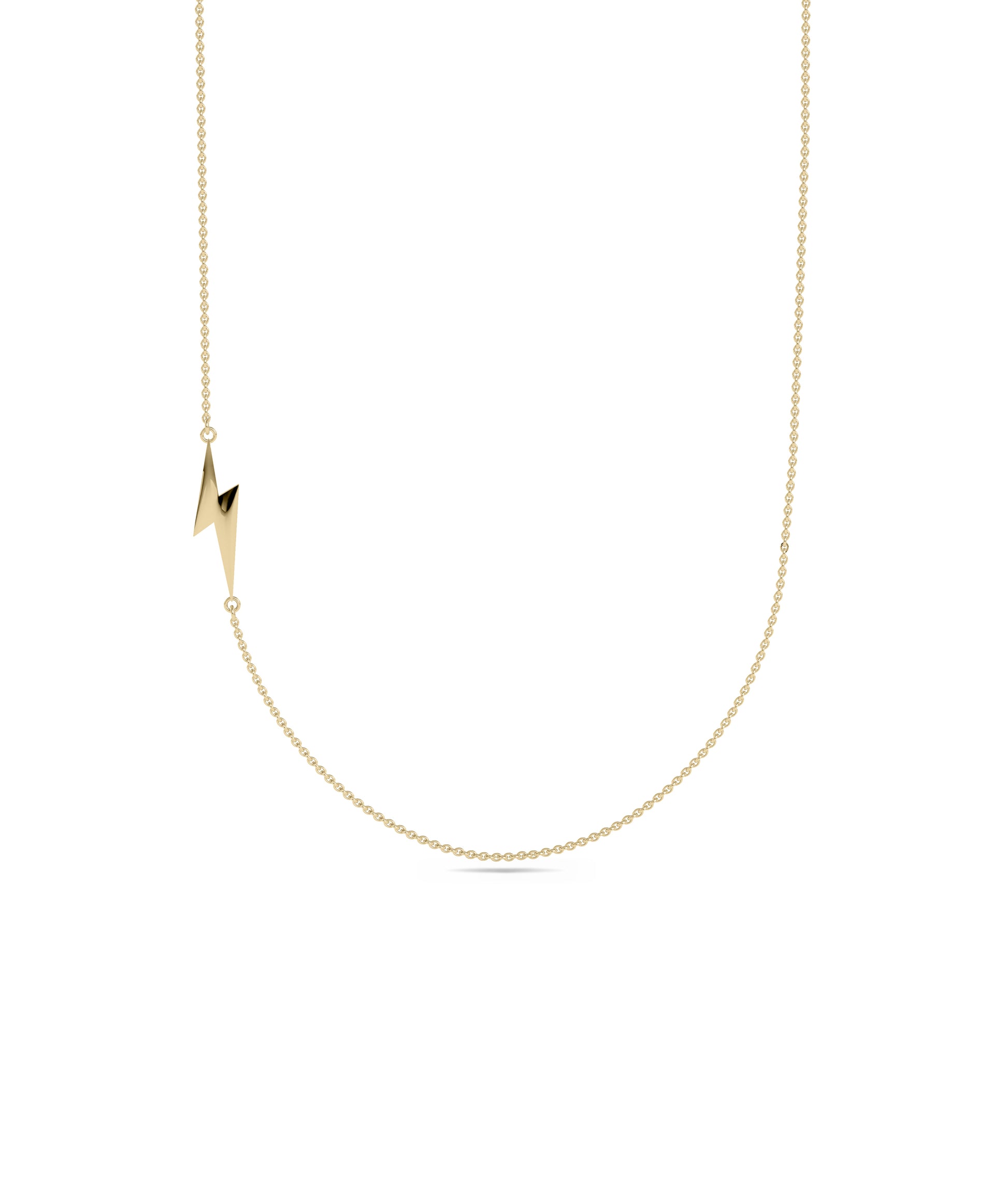 Gold Charm Necklace with Cable Chain - Everyday Jewelry