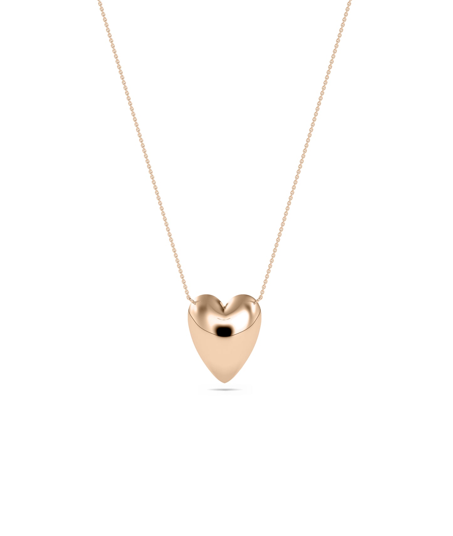 Gold Bubble Heart Necklace