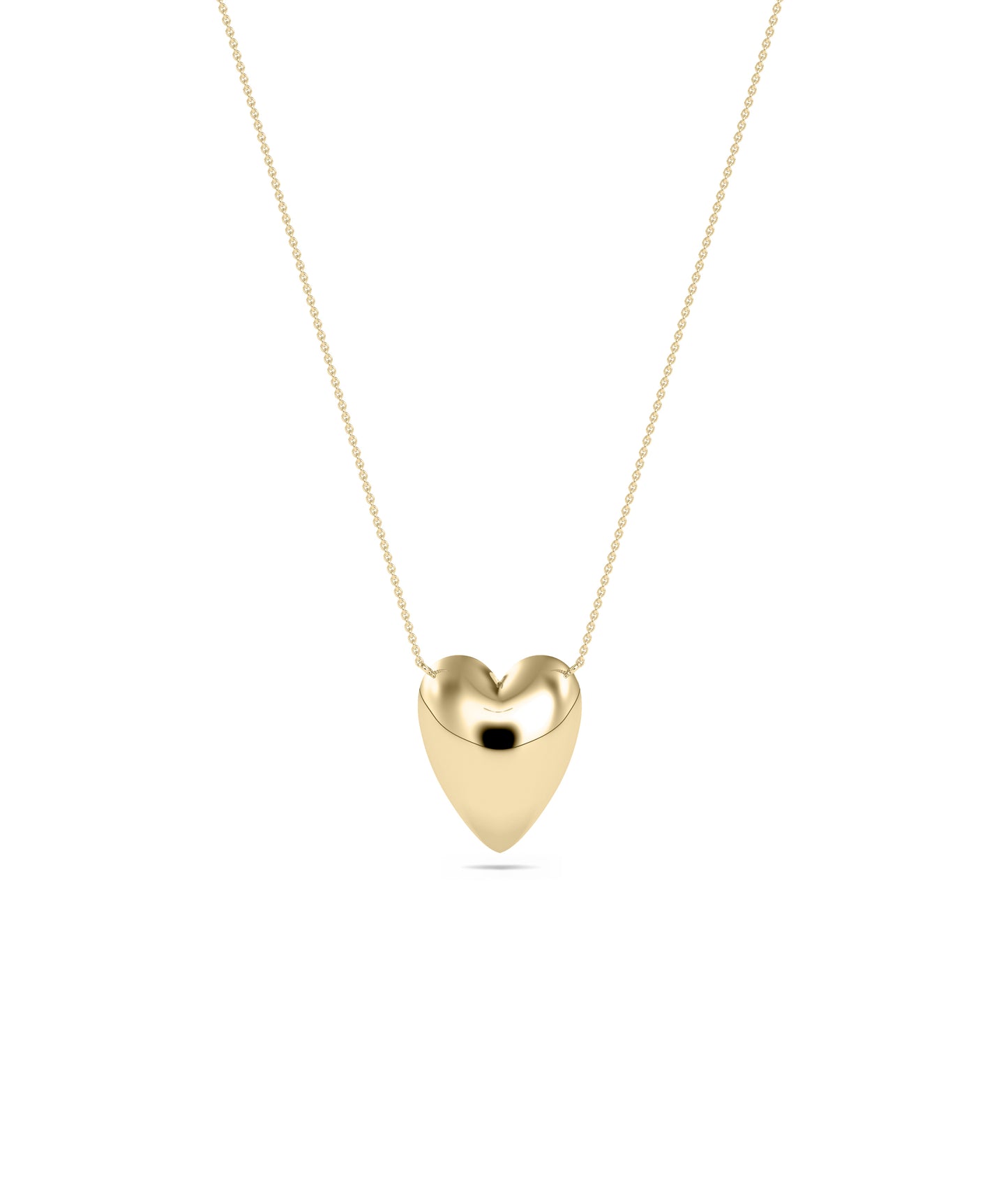 Gold Bubble Heart Necklace - Perfect Everyday Jewelry