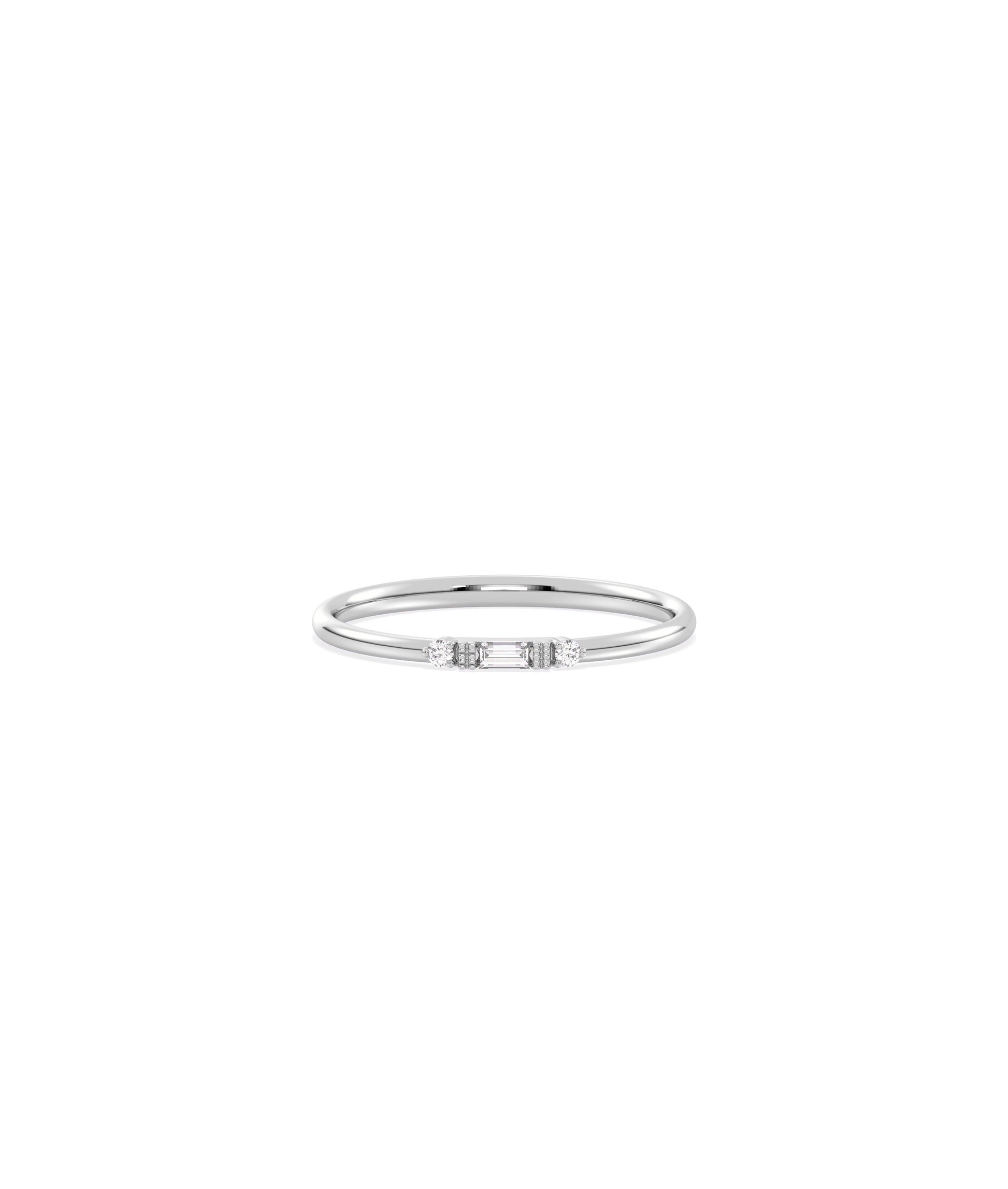 Baguette and Accent Diamond Ring | Everyday Jewelry 