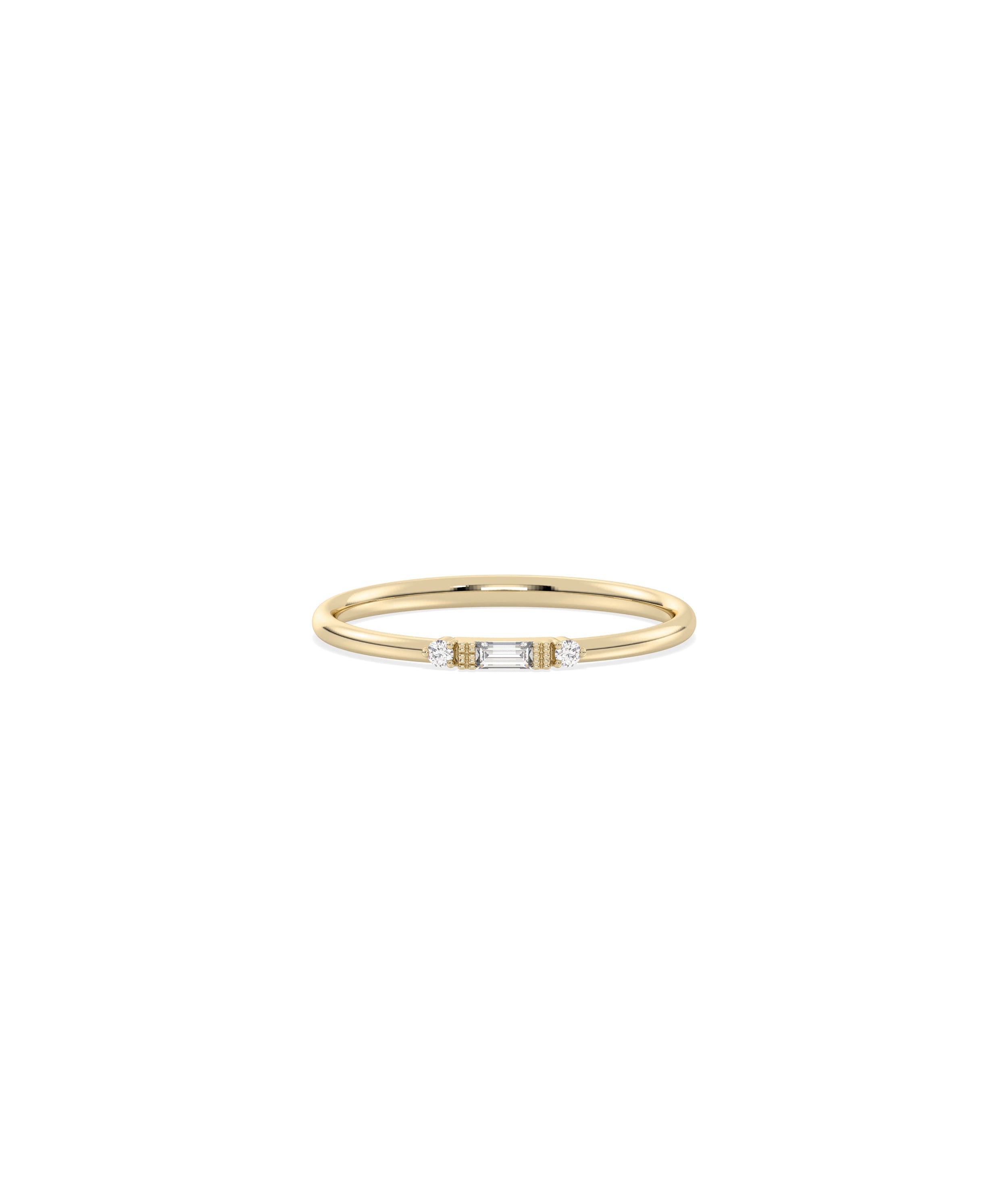 Baguette and Accent Diamond Ring | Everyday Jewelry 