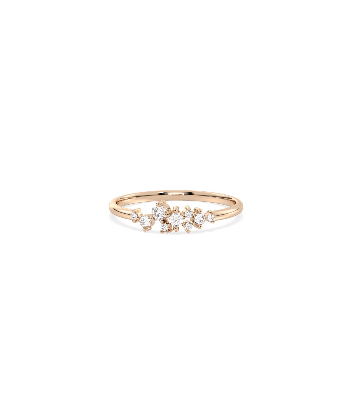 Diamond Cluster Band Ring