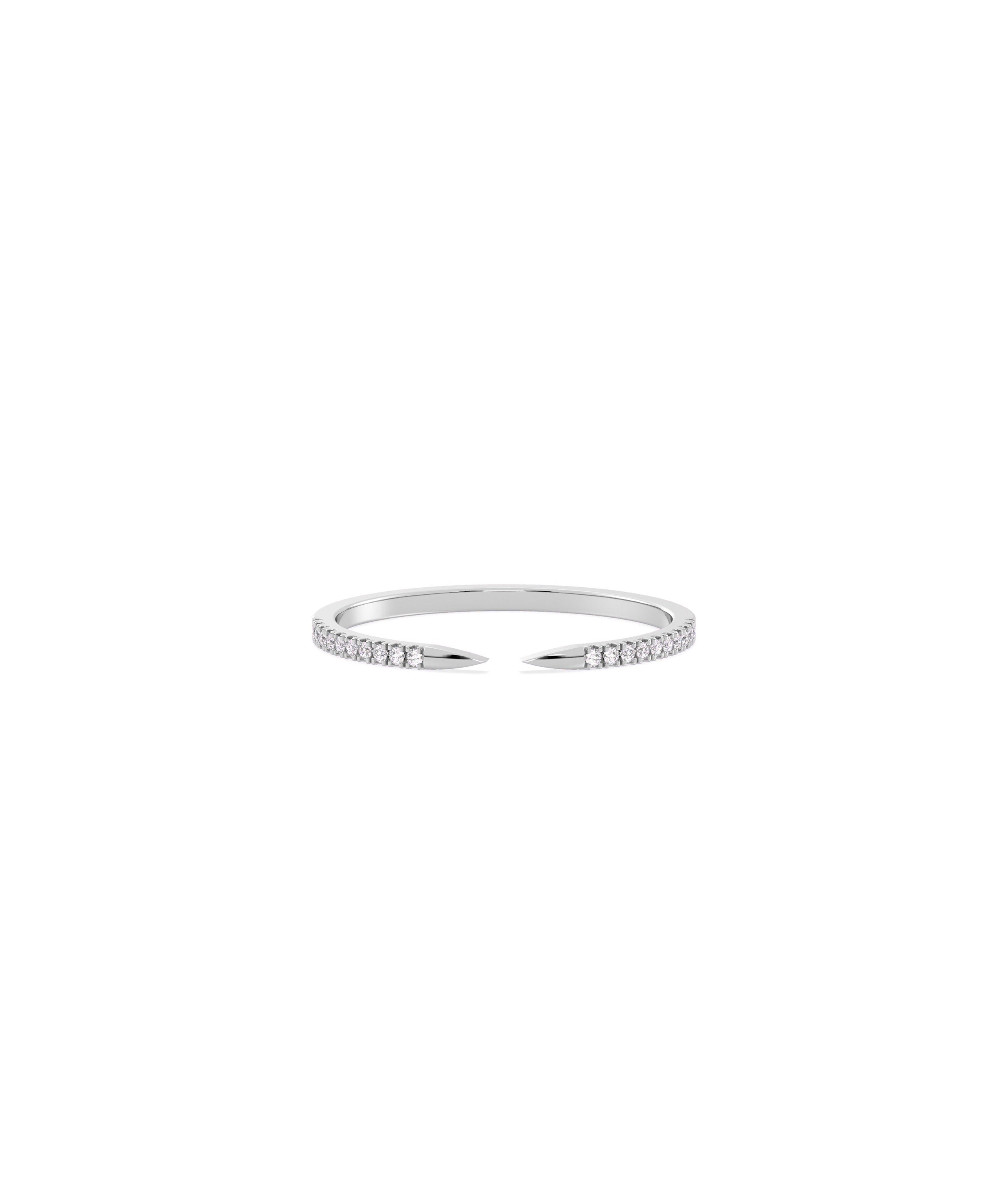 Diamond Split Pave Band Ring