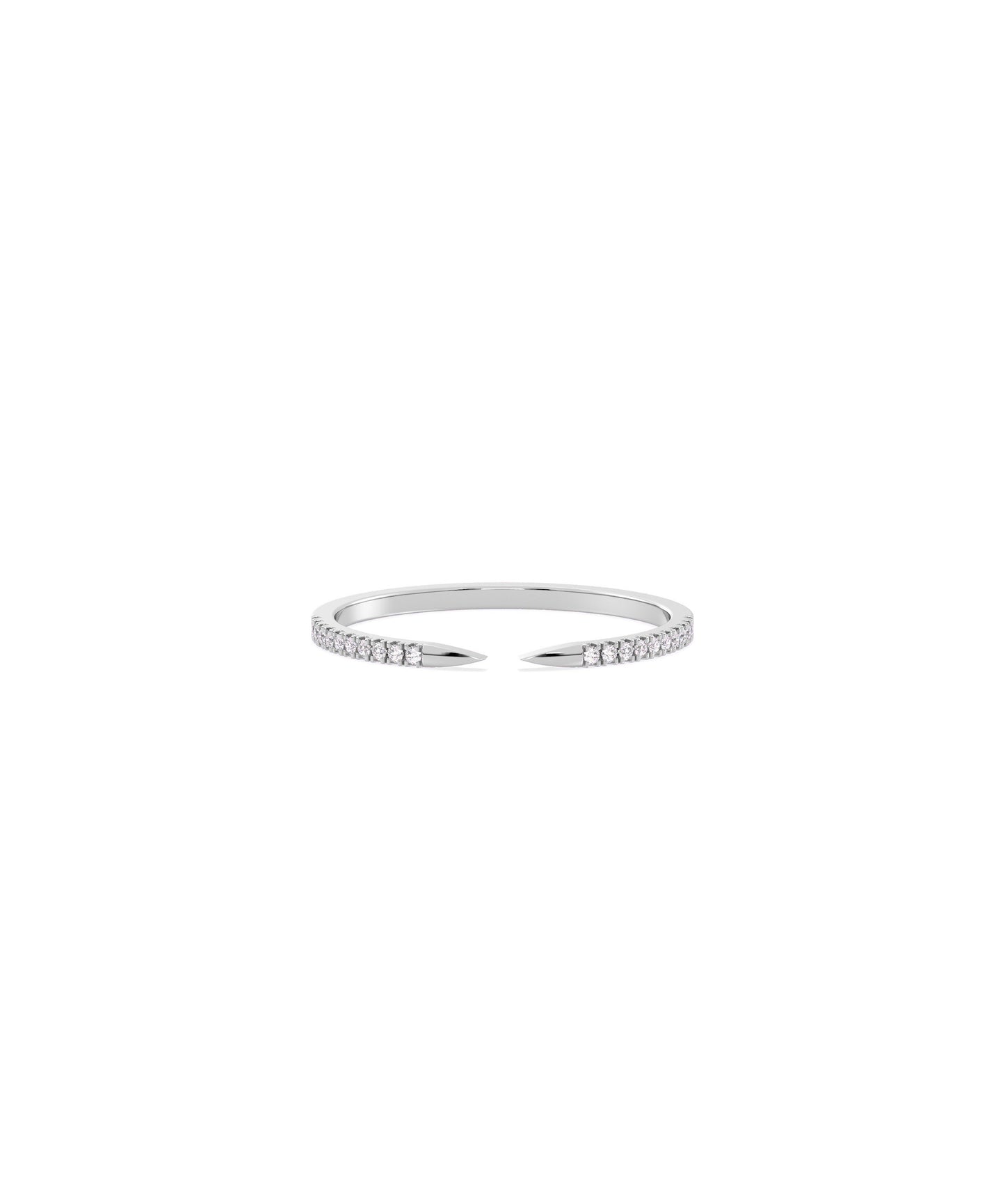 Diamond Split Pave Band Ring