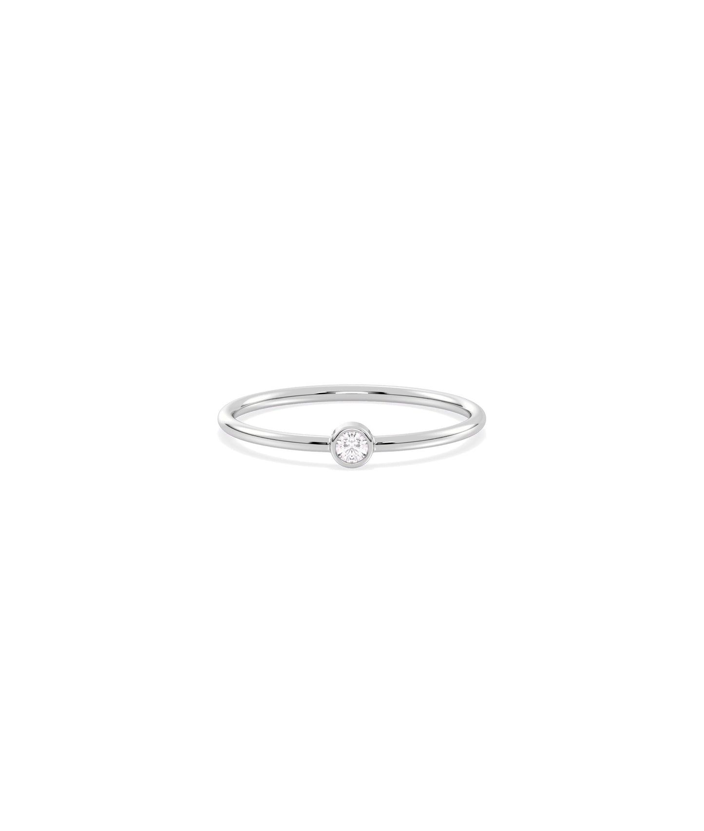 Diamond Solitaire Stackable Ring | Engagement Rings