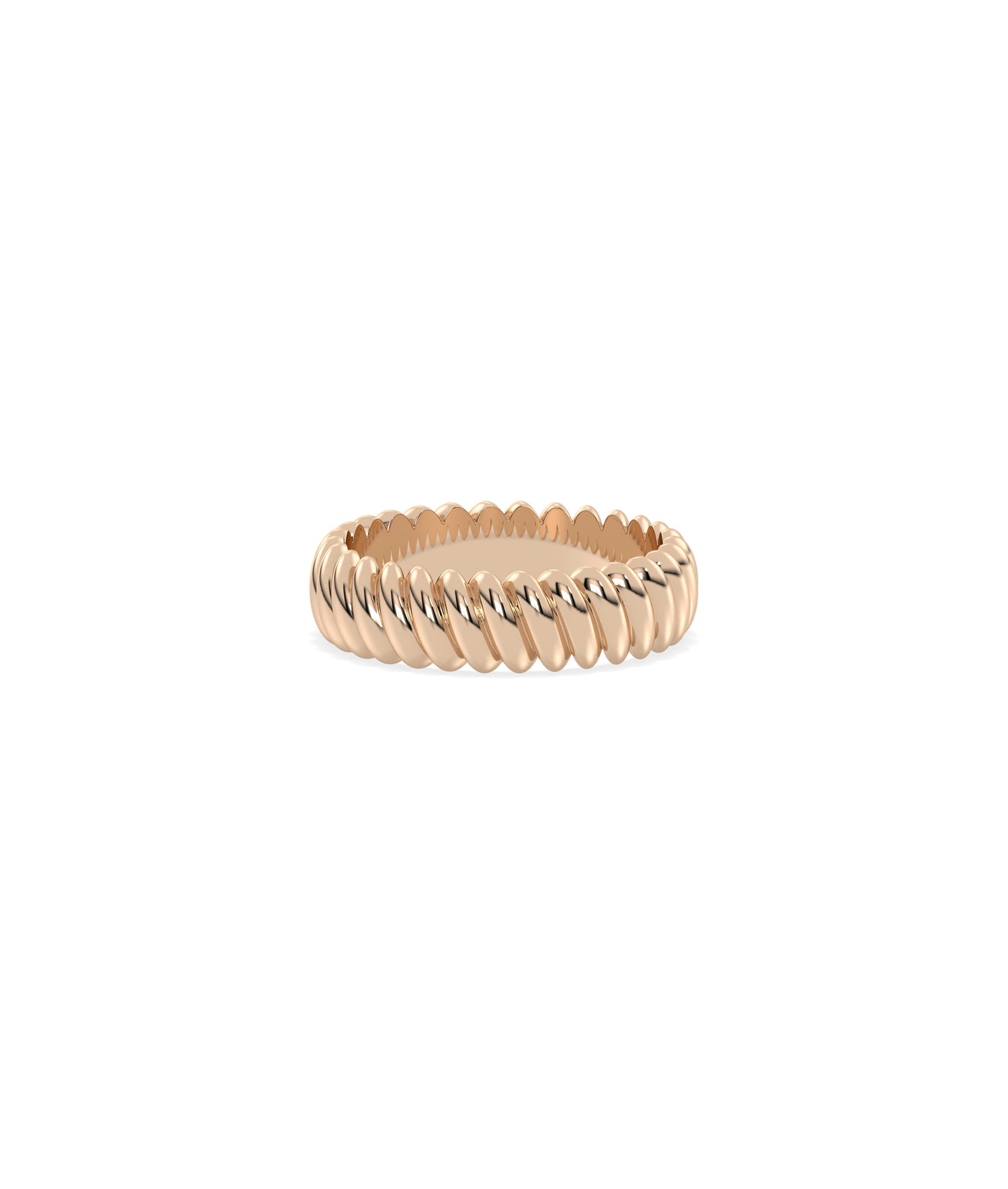 Gold Twist Band Ring