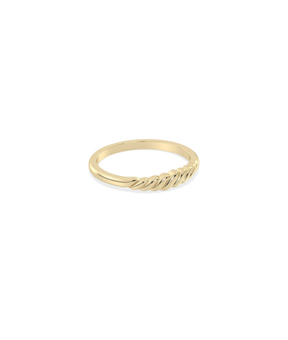 Diamond Twist Signet Ring - Stylish Everyday Jewelry