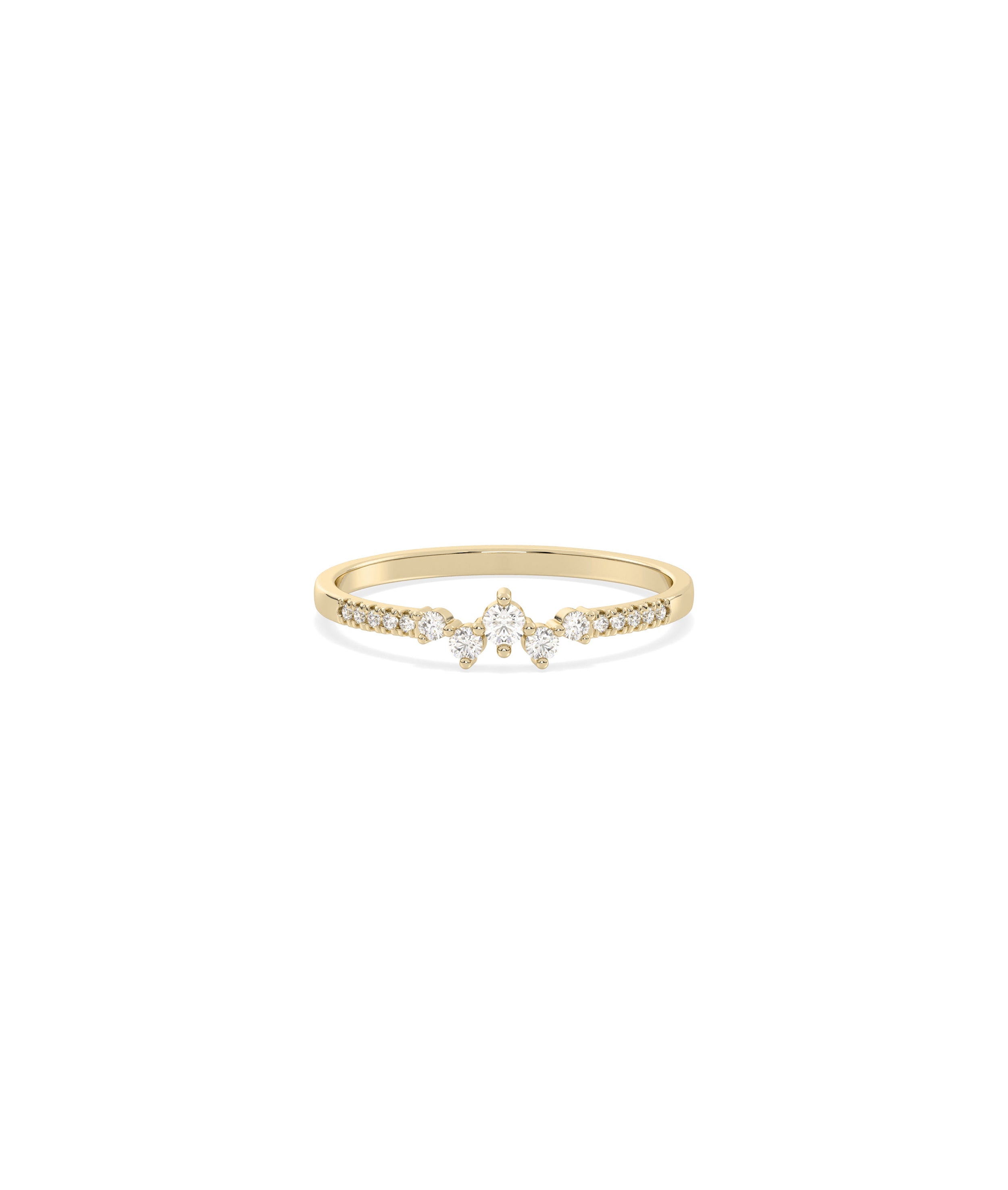 Diamond Cluster Band Ring | Wedding Ring