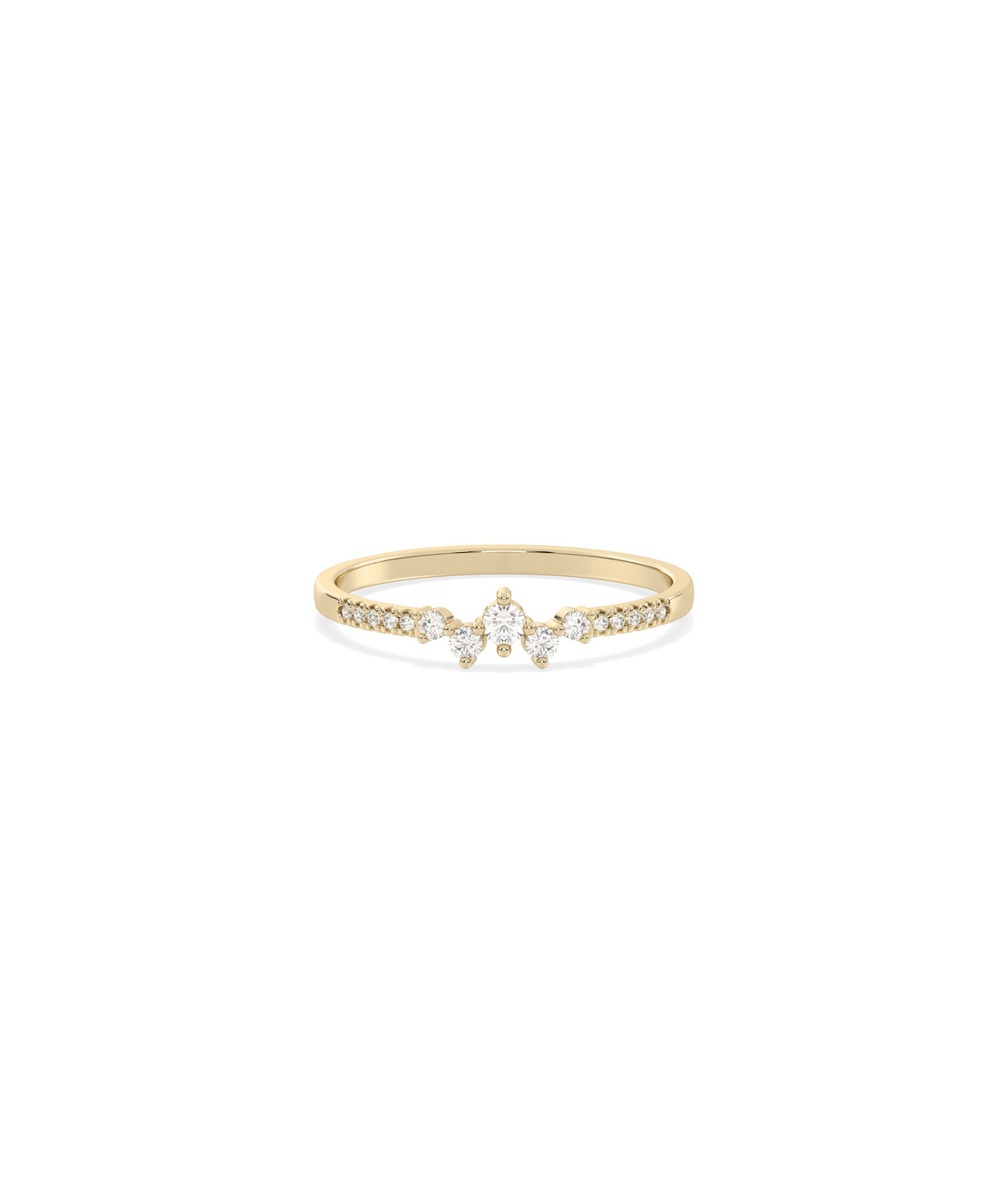 Diamond Cluster Band Ring | Wedding Ring