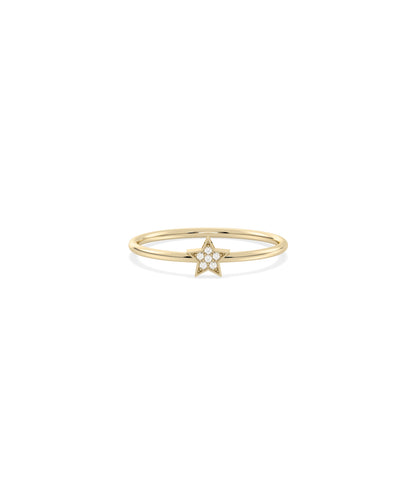 Star Band Ring | Diamond Band Ring