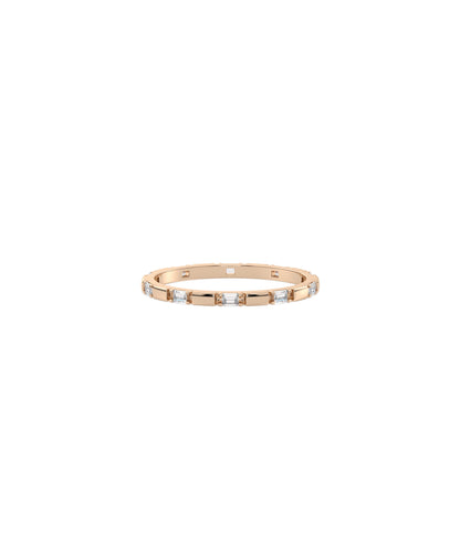 Baguette Diamond Channel Set Eternity Band Ring | Everyday Jewelry 