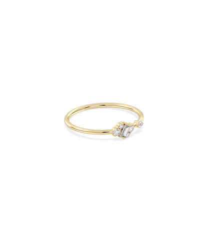 Mix Shape Diamond Cluster Band Ring | Everyday Jewelry