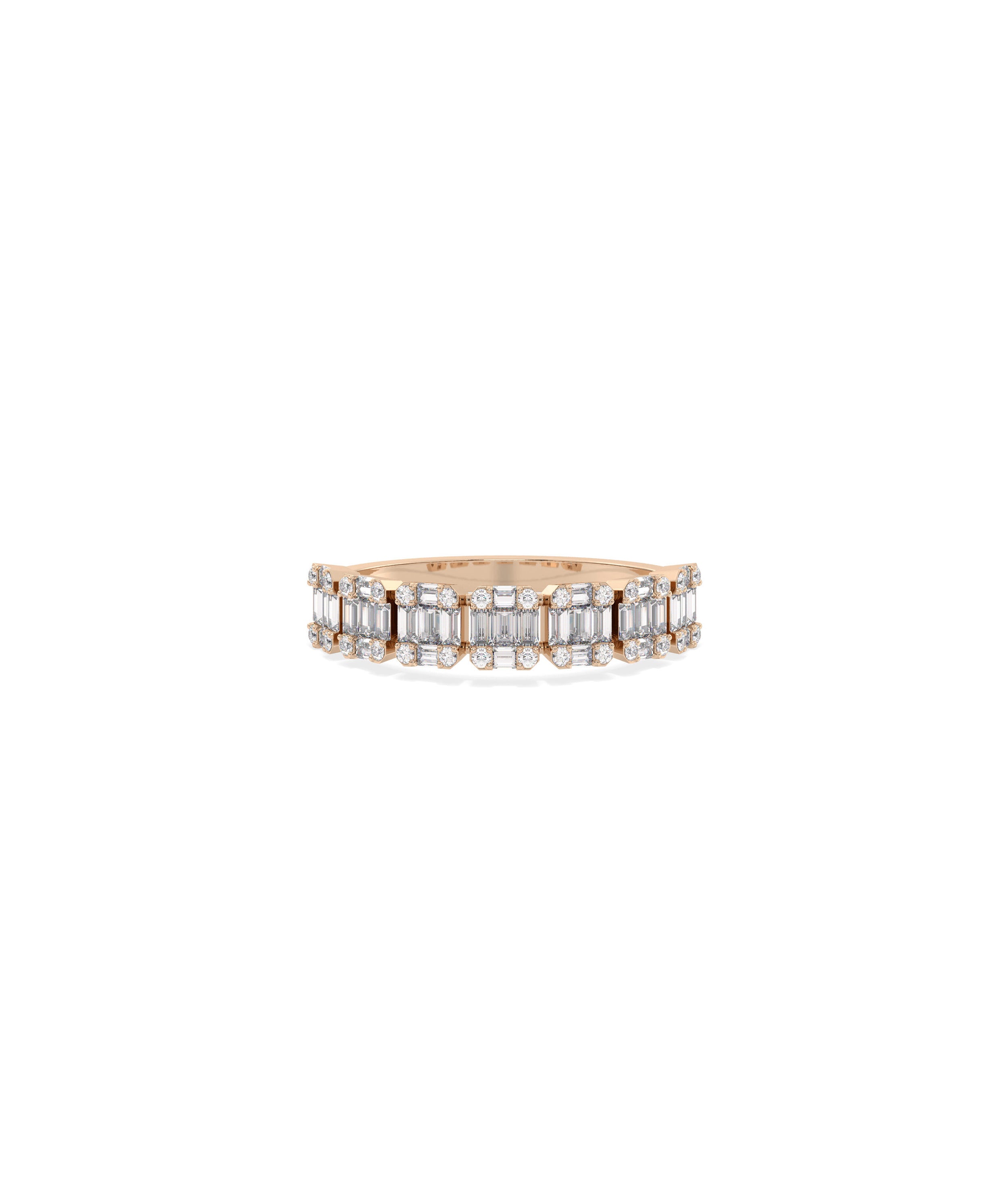 Diamond Illusion Set Band Ring