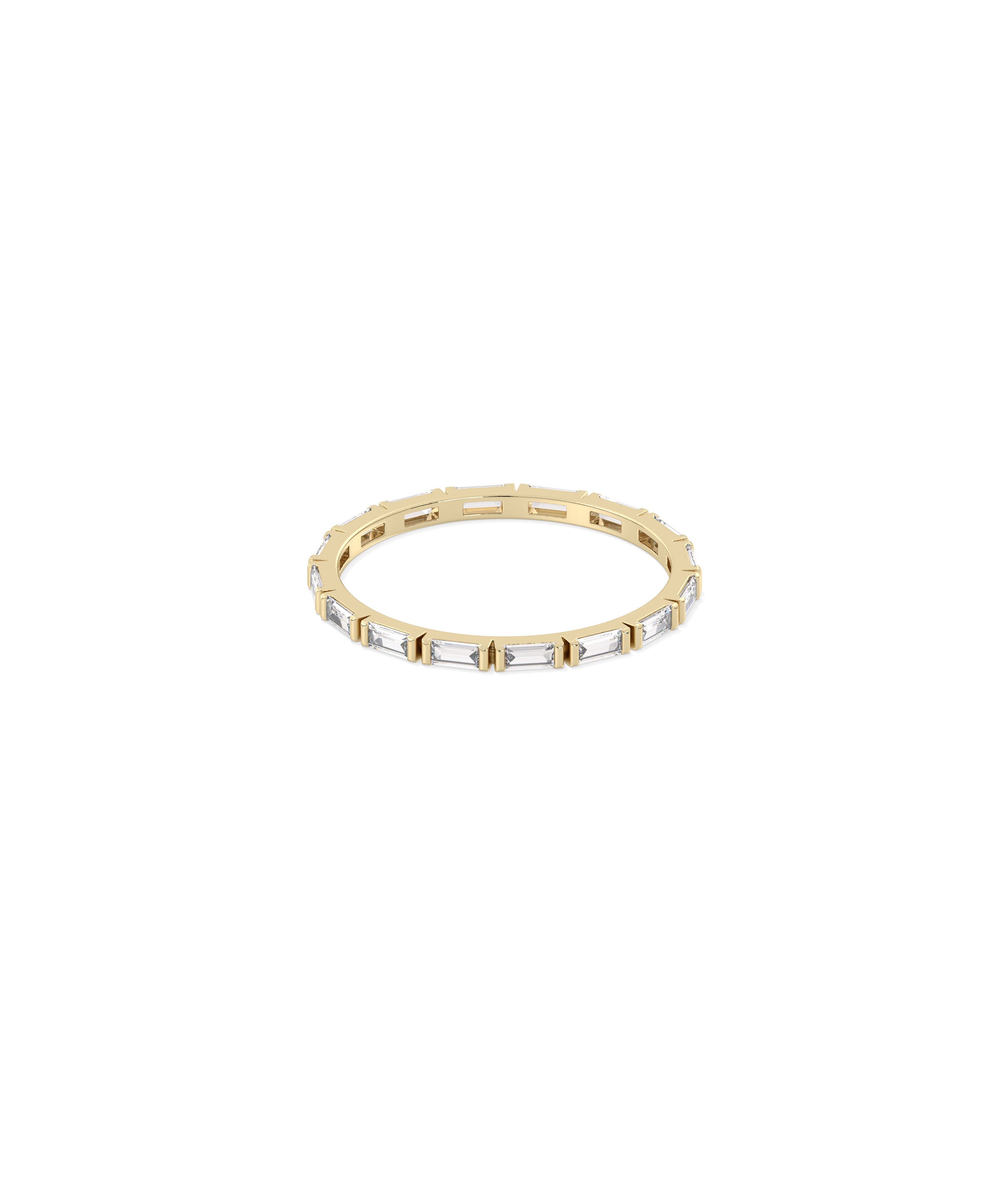 Diamond Baguette Eternity Band Ring | 14K Gold Engagement Rings