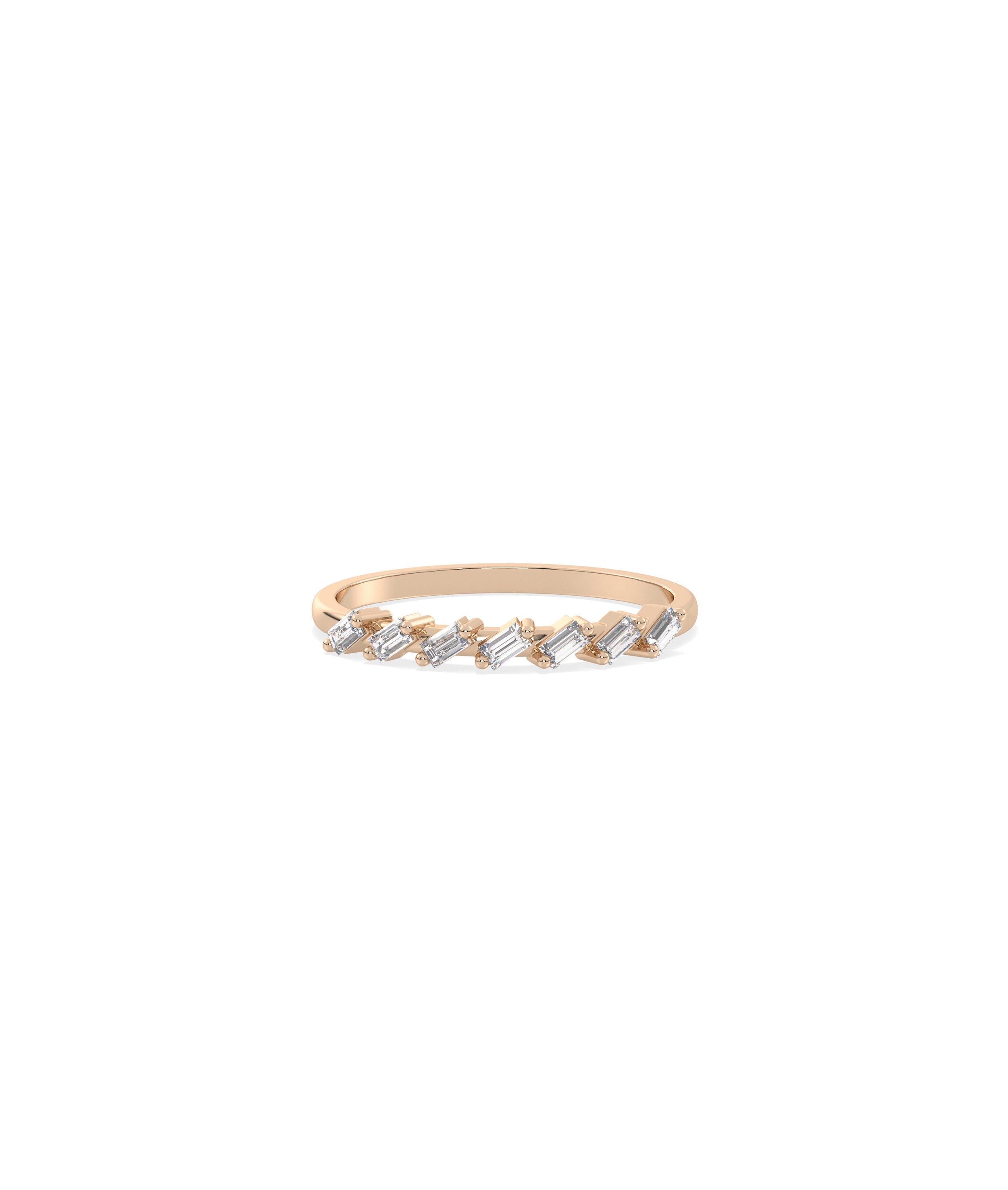 Diamond Baguette Band Ring | Elegant Diamond Band Ring