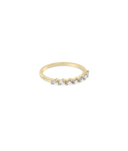 Diamond Baguette Band Ring | Elegant Diamond Band Ring