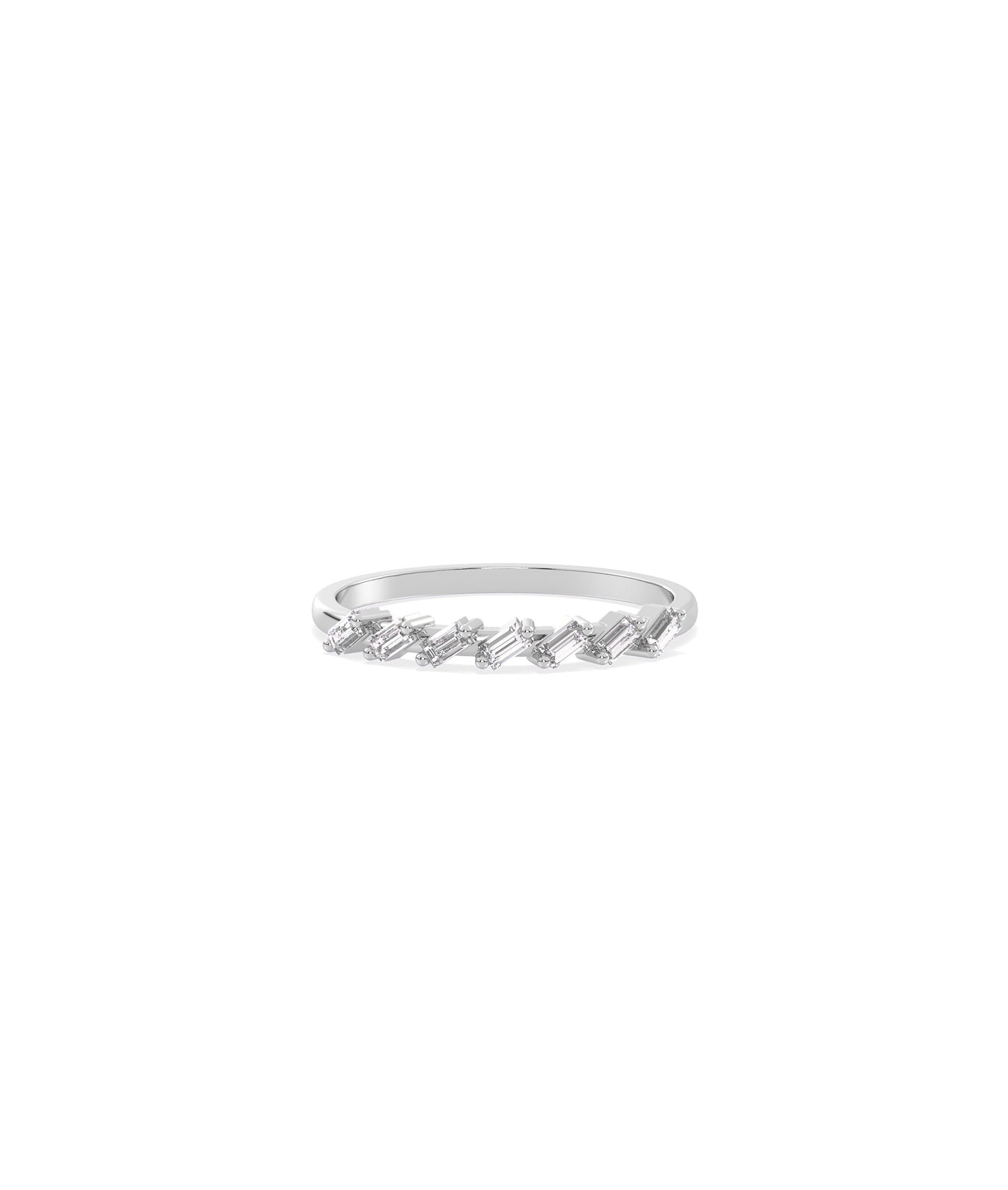 Diamond Baguette Band Ring | Elegant Diamond Band Ring