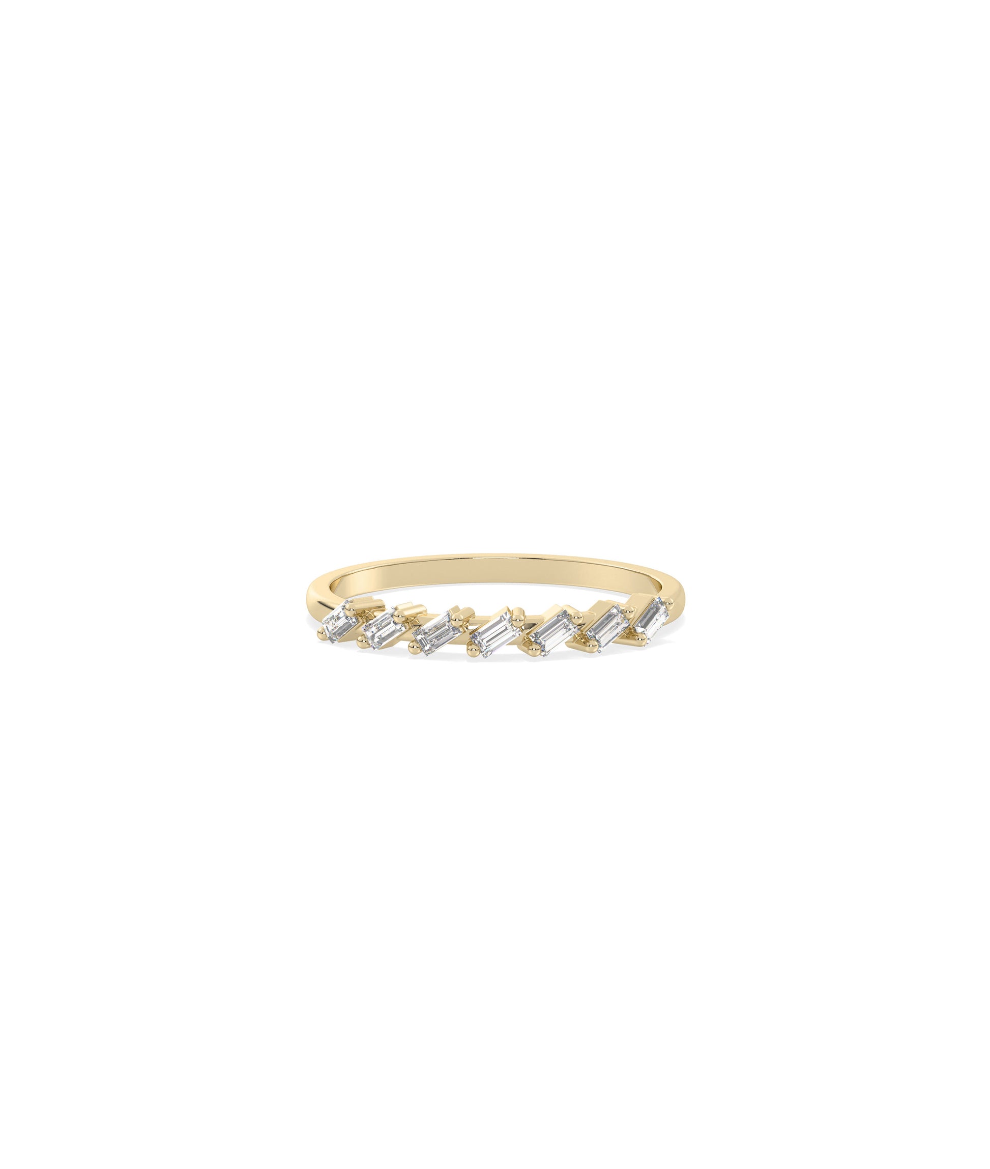 Diamond Baguette Band Ring | Elegant Diamond Band Ring