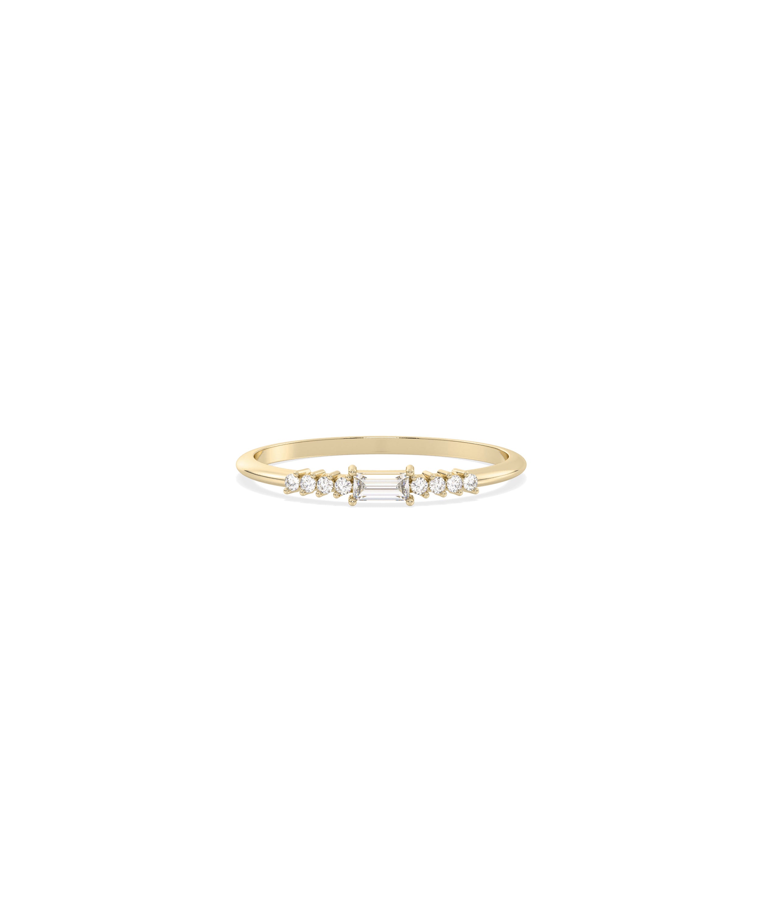 Diamond Baguette and Line Band Ring | Online Diamond Band Rings