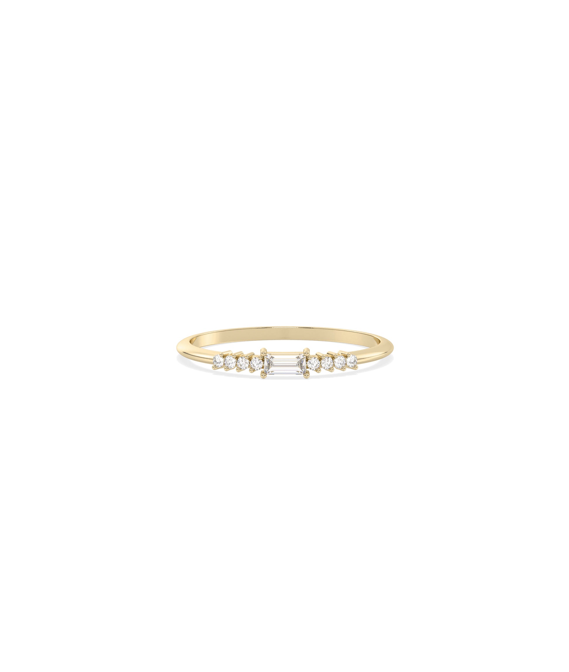 Diamond Baguette and Line Band Ring | Online Diamond Band Rings