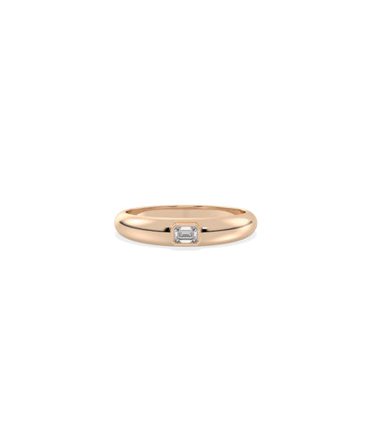 Diamond Solitaire Band Ring