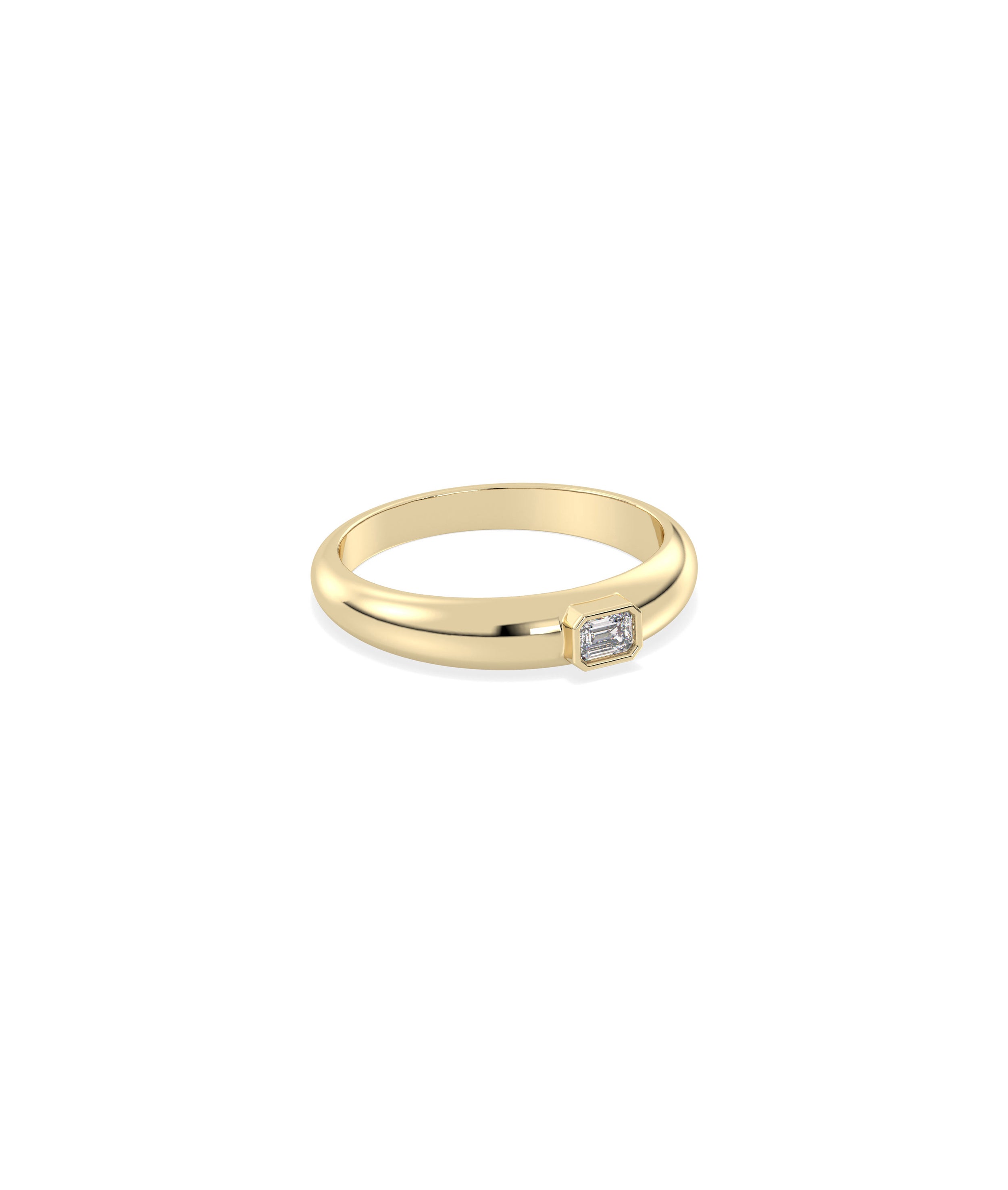 Diamond Solitaire Band Ring