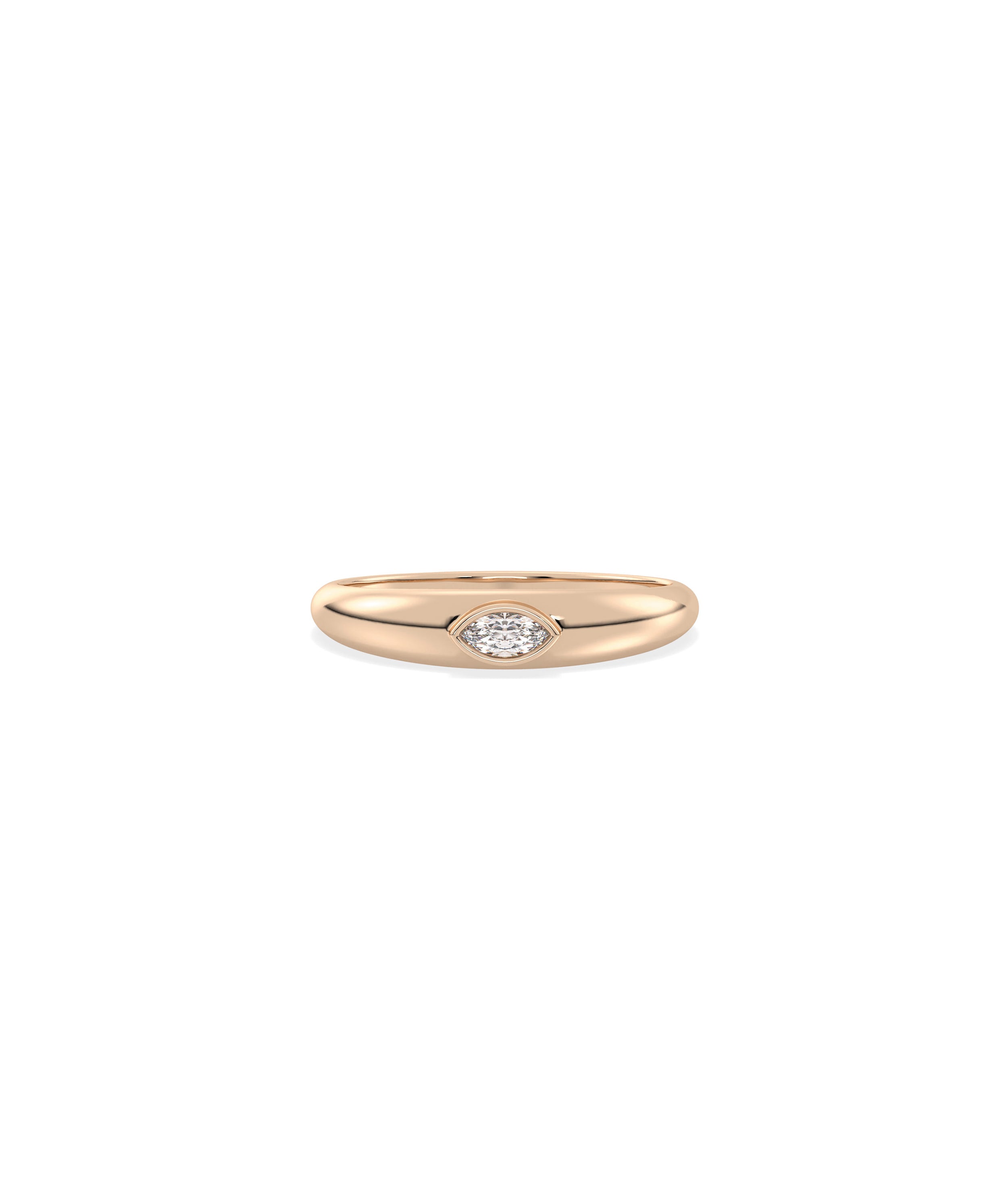 Diamond Solitaire Band Ring