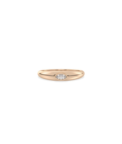 Diamond Solitaire Band Ring