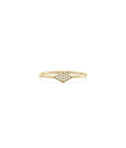 Diamond Shape Pave Band Ring