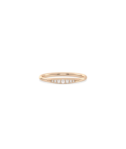 Narrow to Wide Diamond Band Ring - Diamond Band Ring 