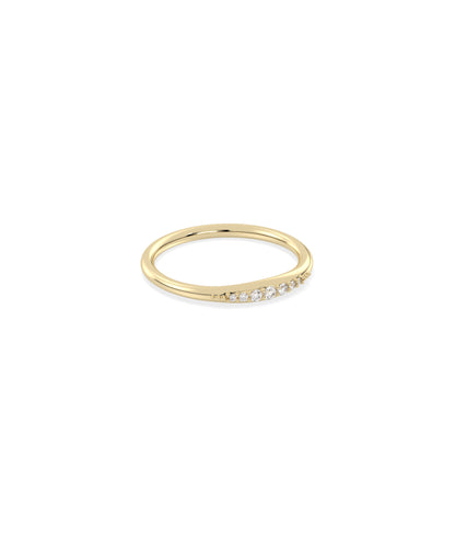 Narrow to Wide Diamond Band Ring - Diamond Band Ring 