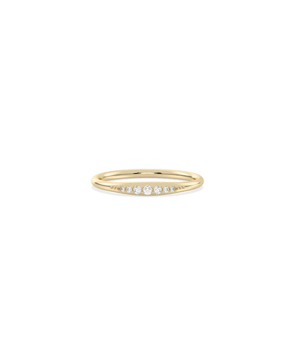 Narrow to Wide Diamond Band Ring - Diamond Band Ring 