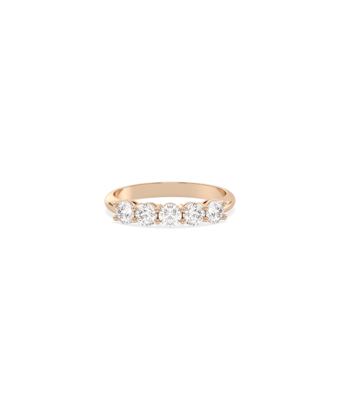 5 Stone Diamond Band Ring- enagagement rings