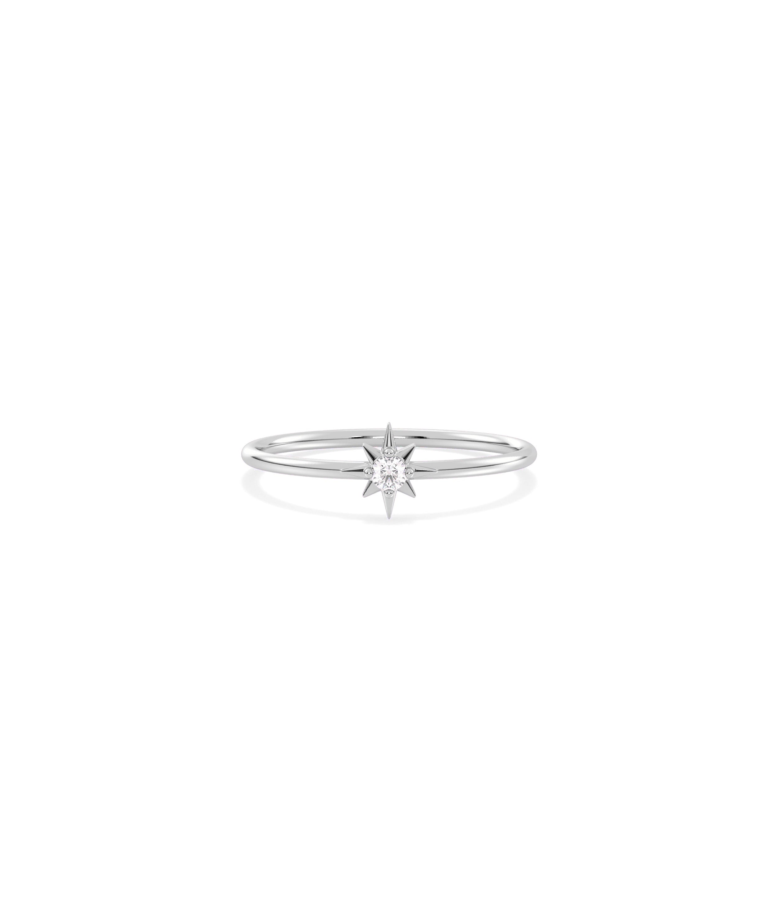 Star Band Ring | Diamond Band Ring 