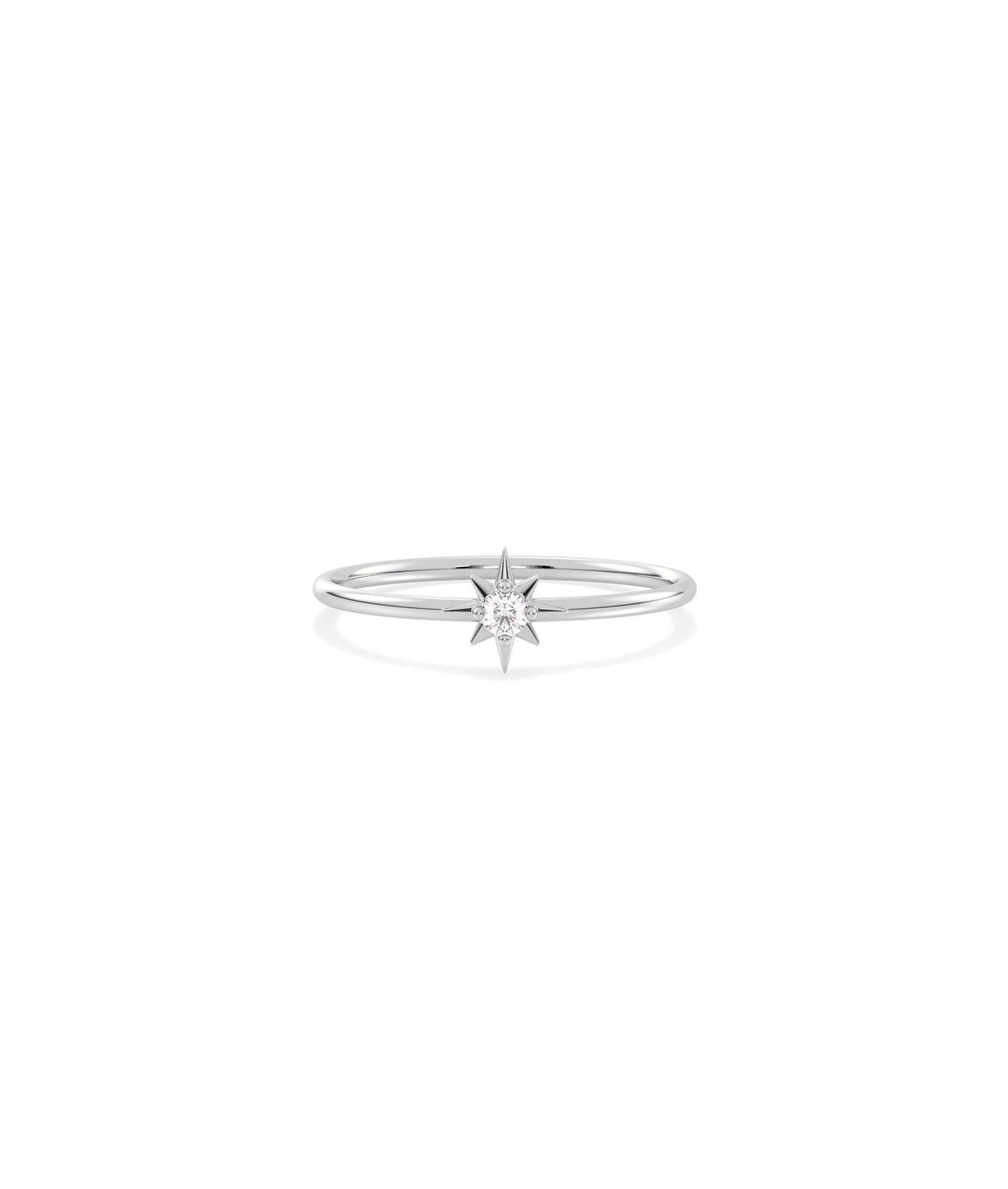 Star Band Ring | Diamond Band Ring 