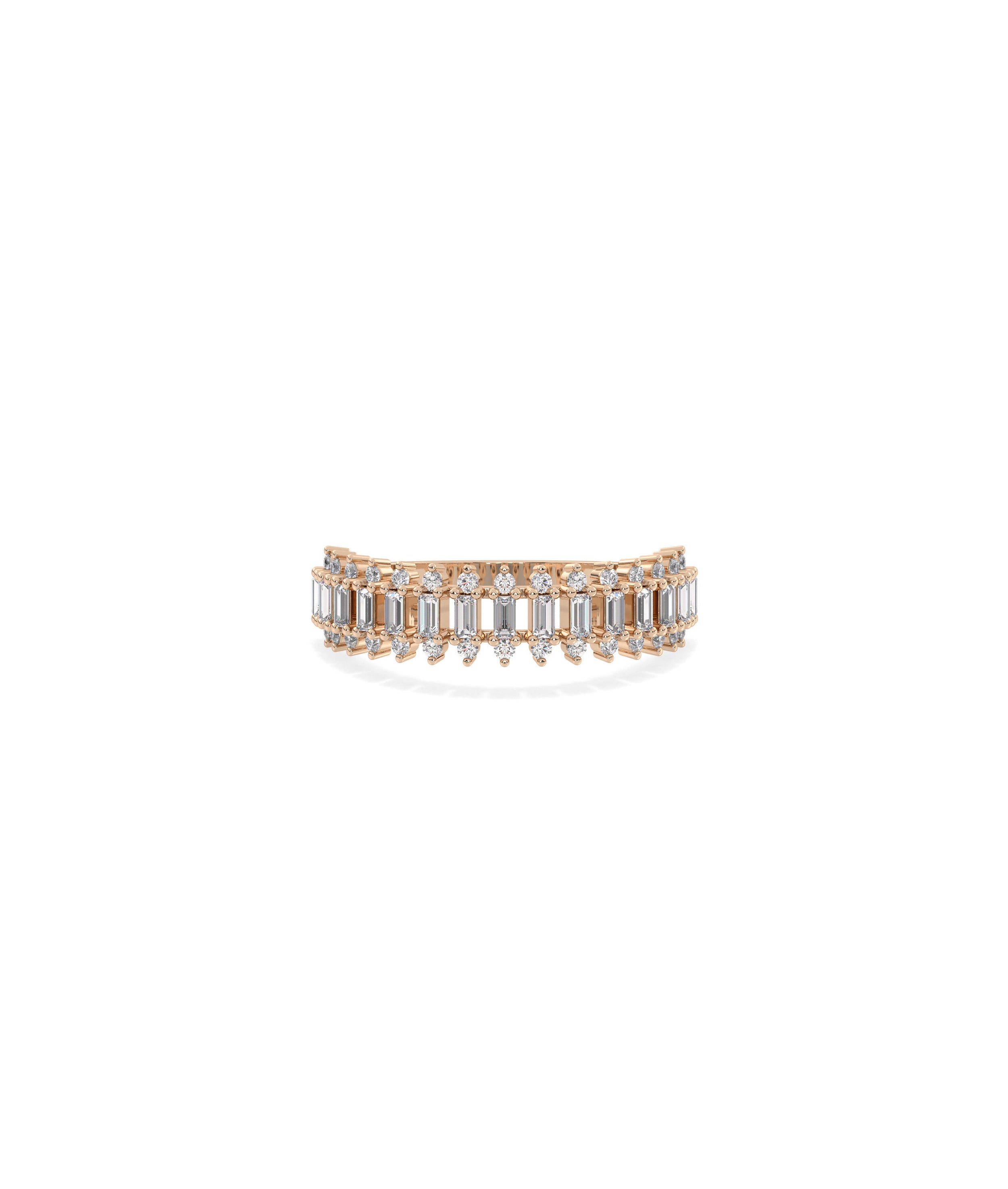 Diamond Baguette Band Ring | Diamond Band Rings For Women