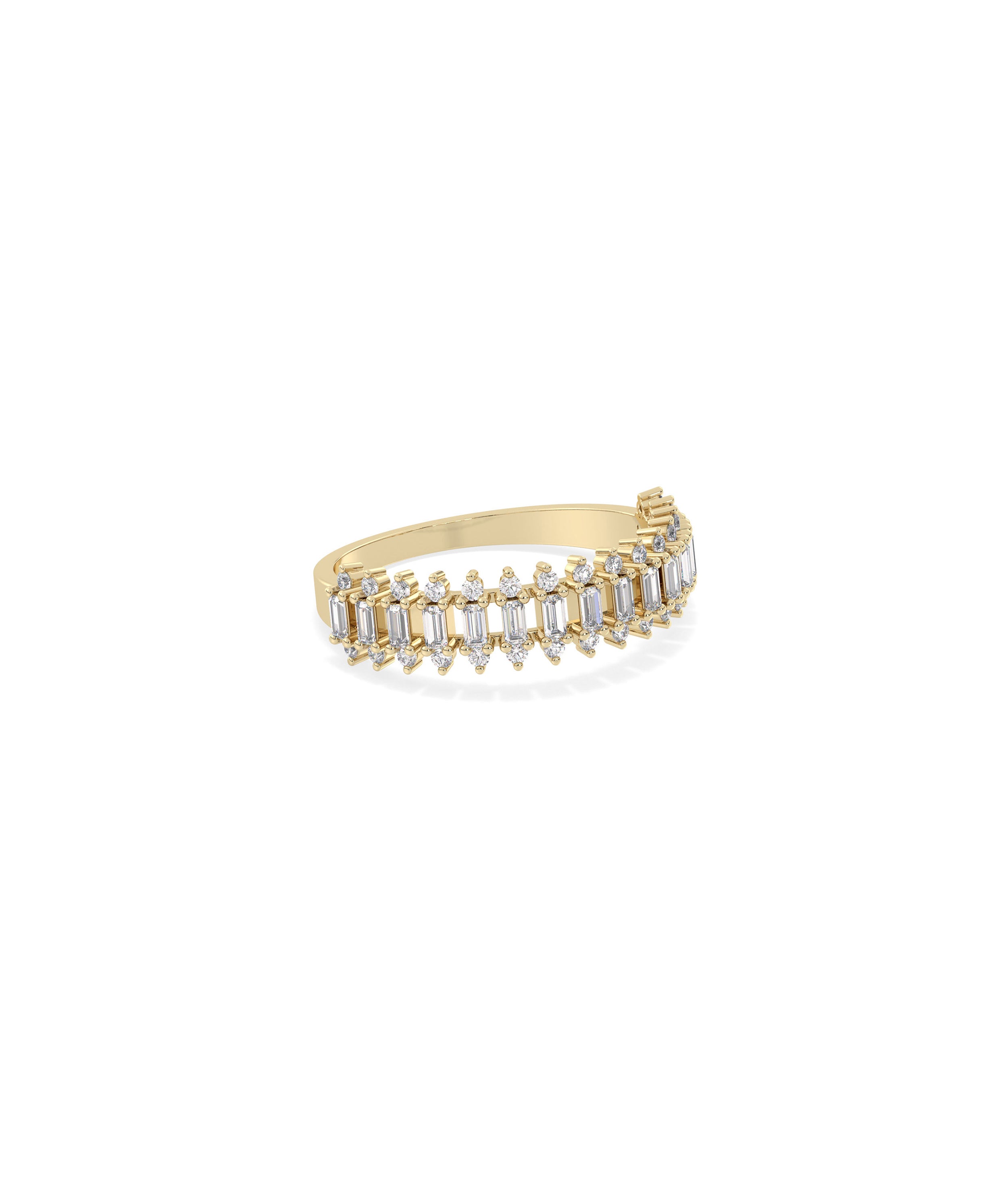 Diamond Baguette Band Ring | Diamond Band Rings For Women