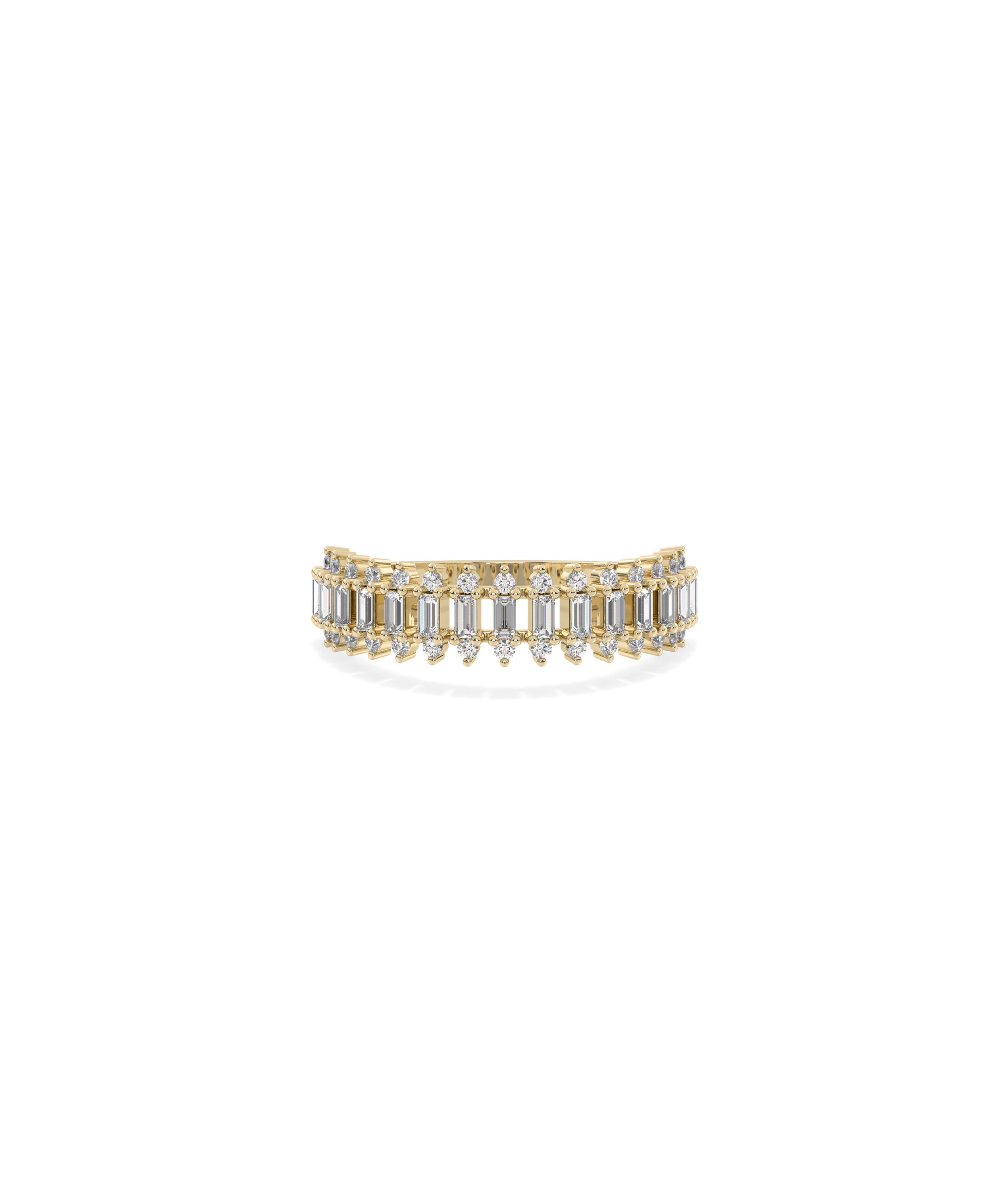 Diamond Baguette Band Ring | Diamond Band Rings For Women