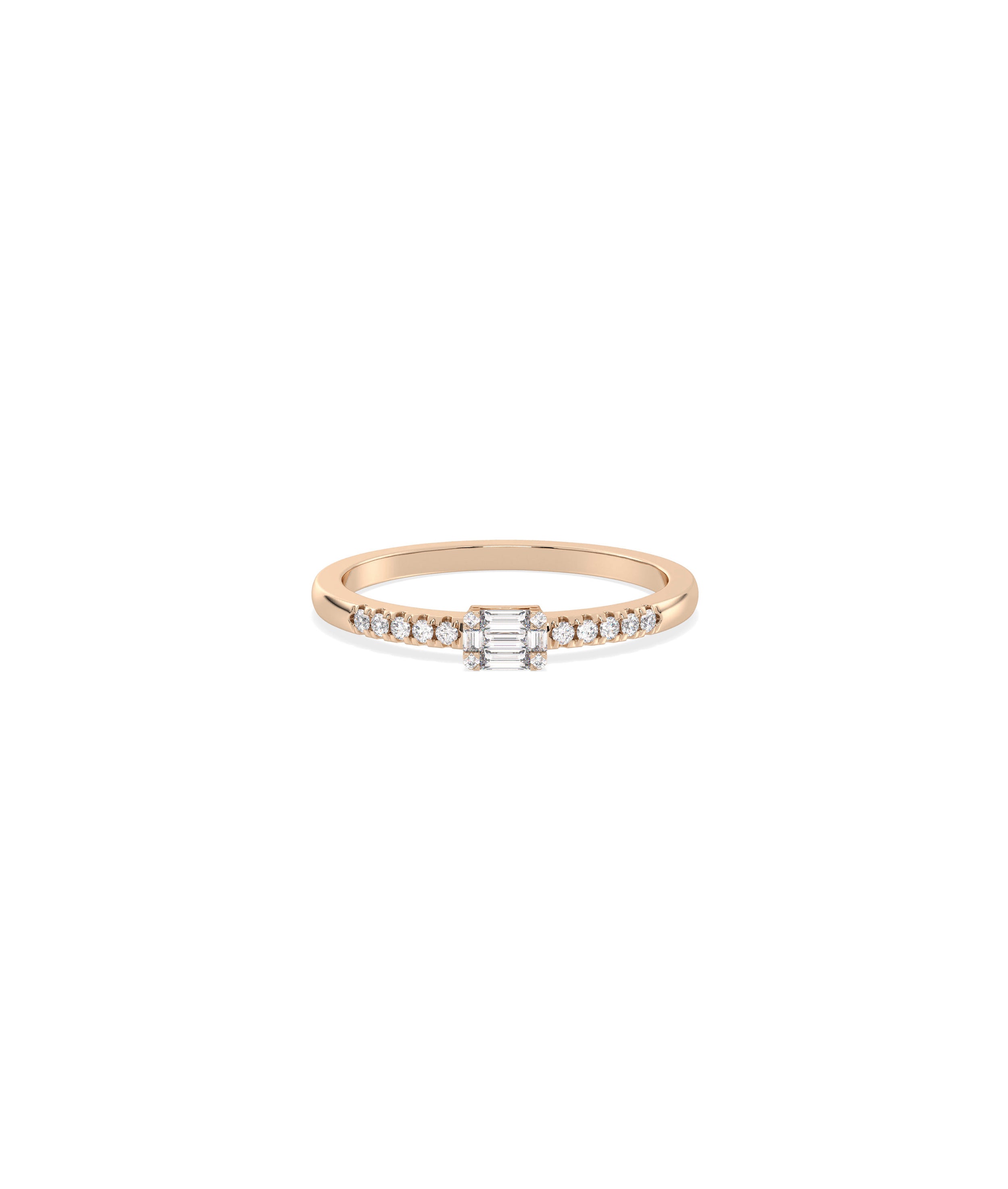 Diamond Illusion set Band Ring | Sparkling Diamond Jewelry