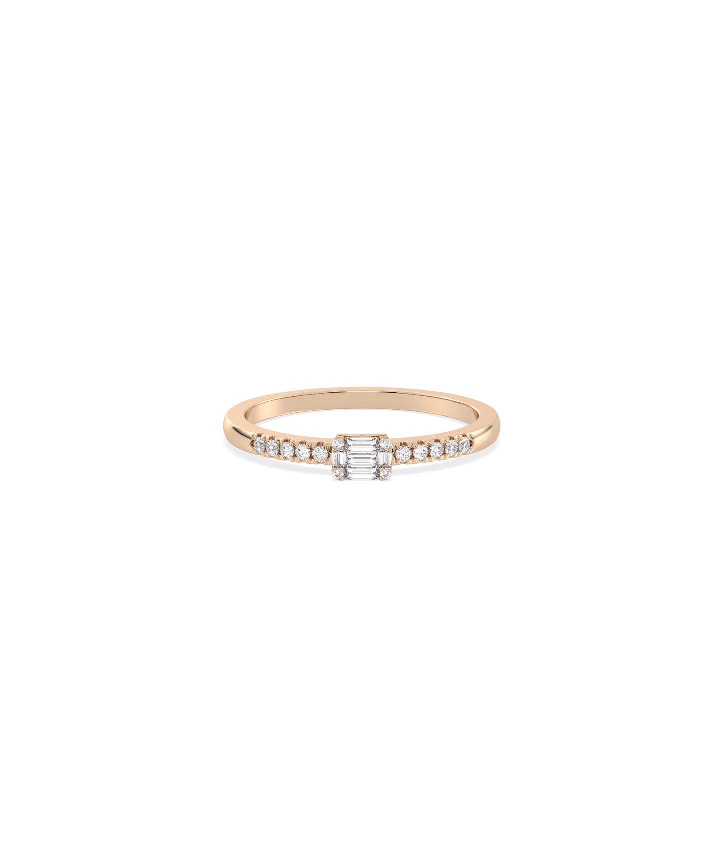 Diamond Illusion set Band Ring | Sparkling Diamond Jewelry