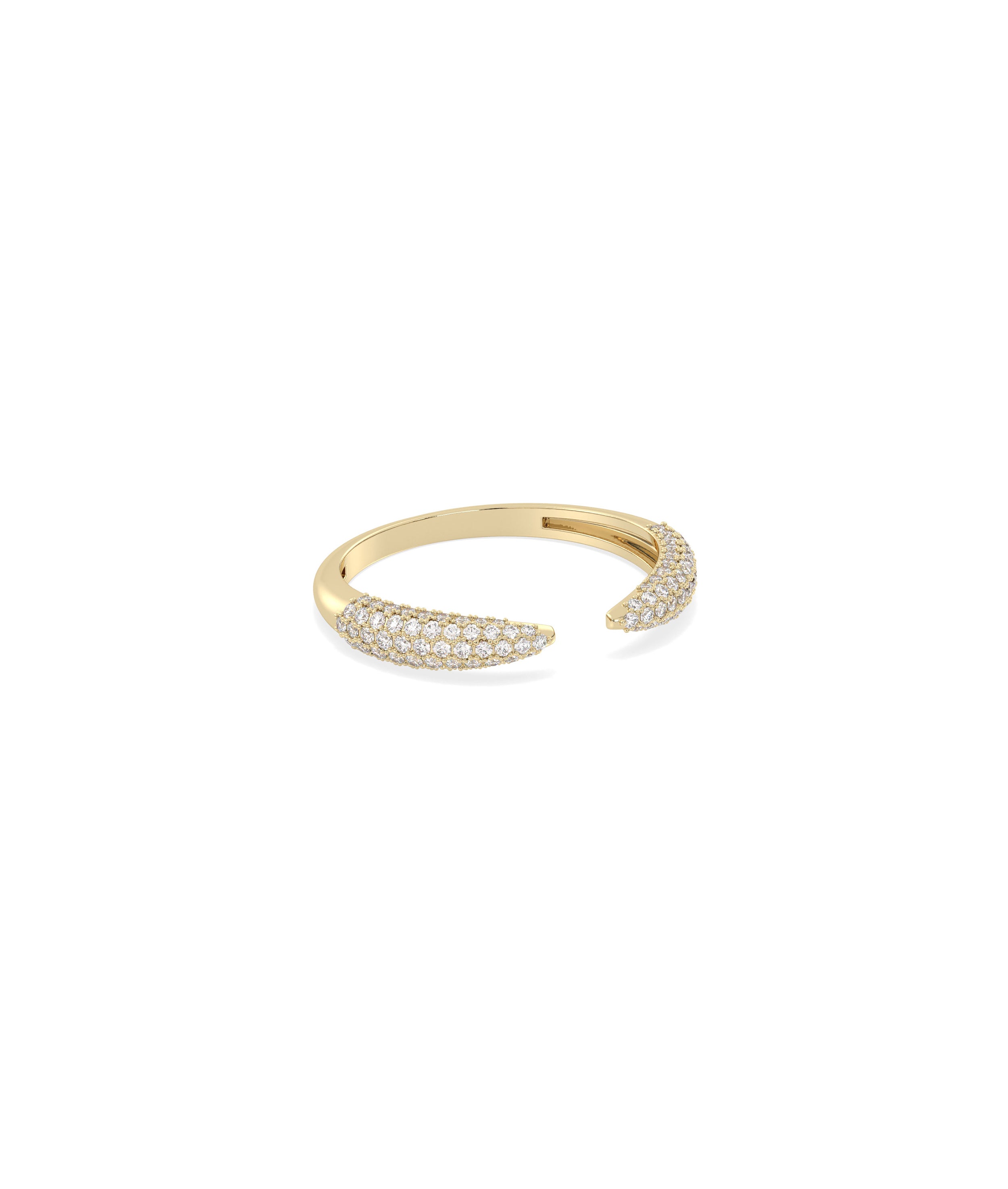 Gold Pave Split Ring