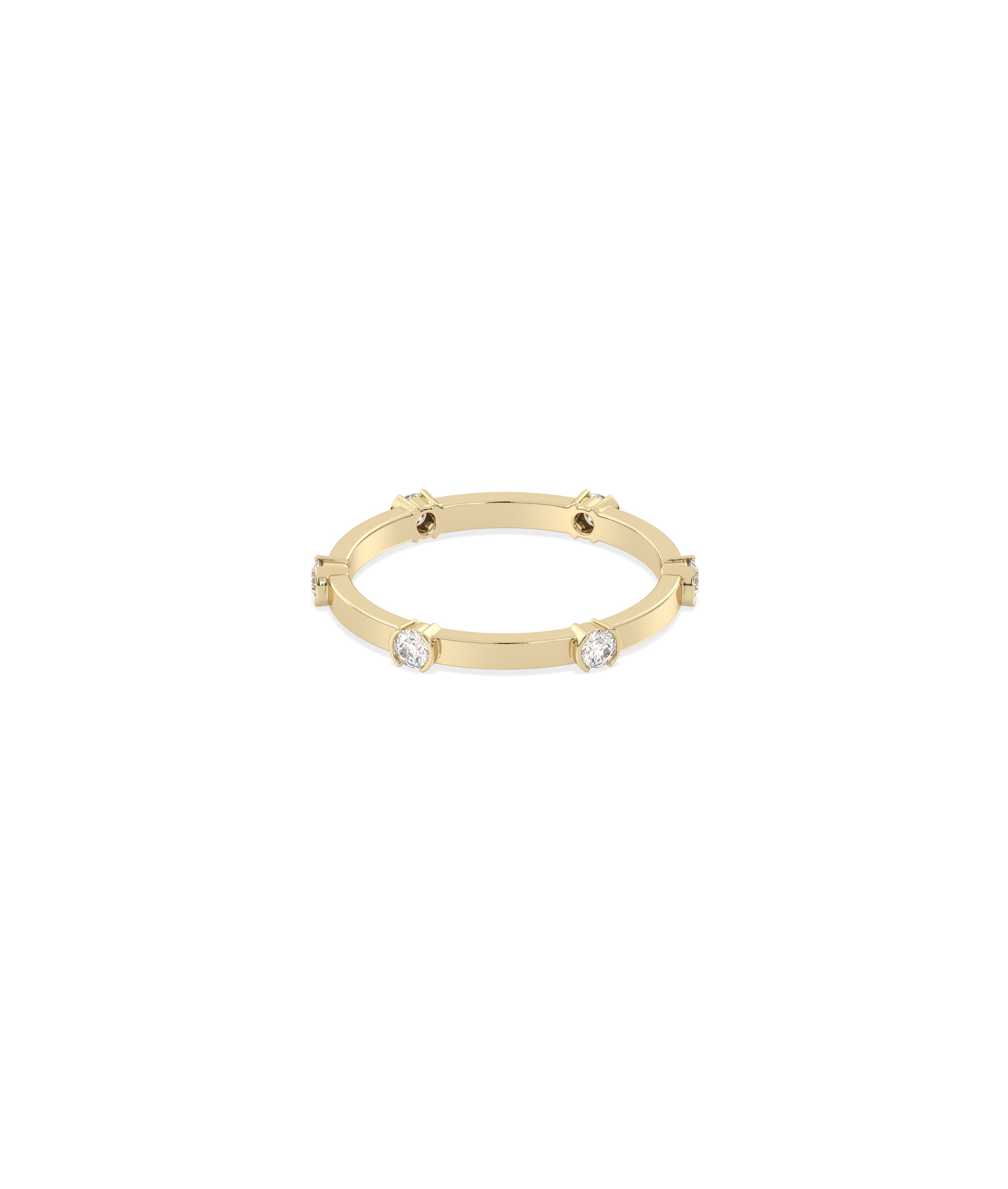 Station Band Ring - Diamond Band Ring