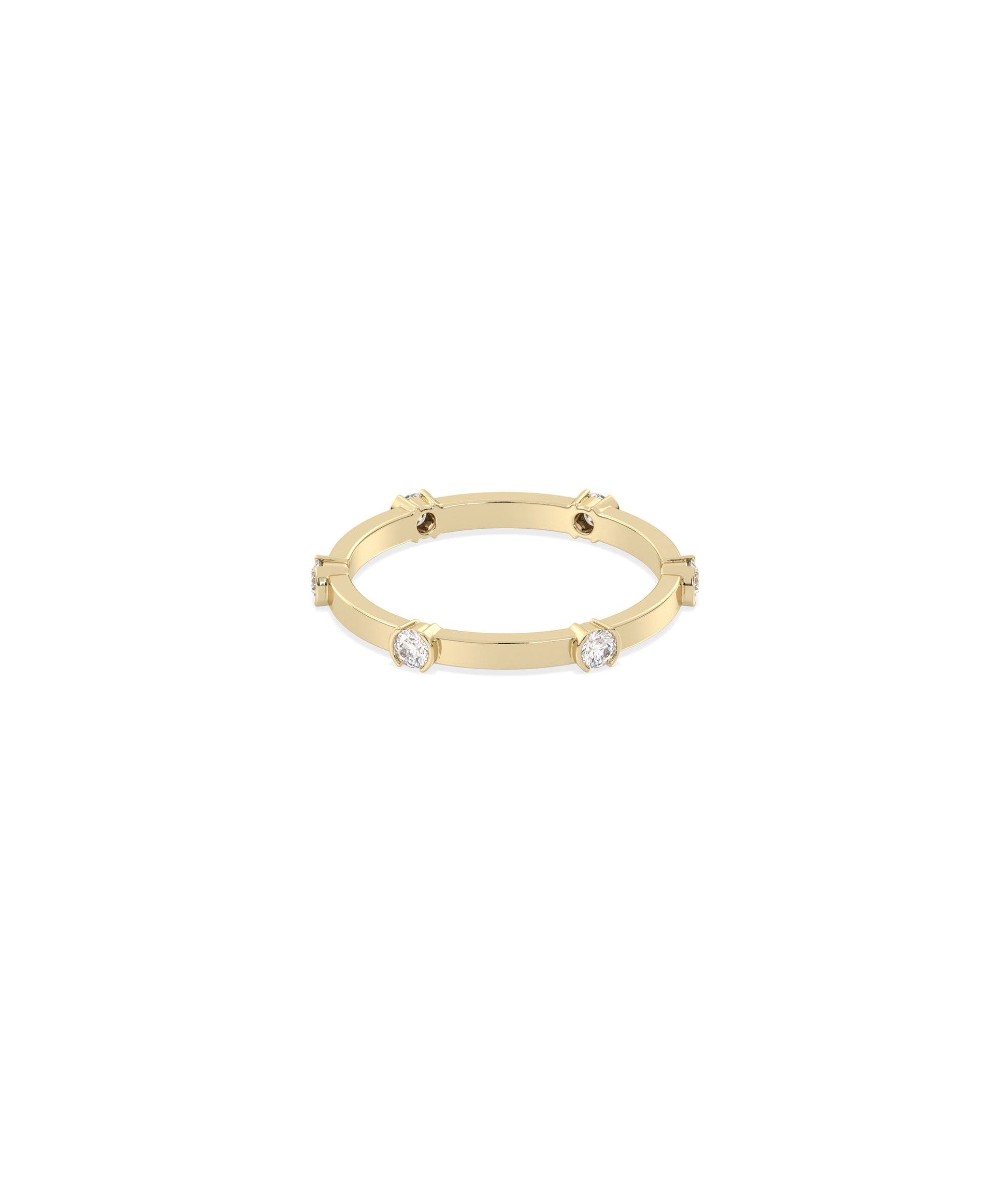 Station Band Ring - Diamond Band Ring