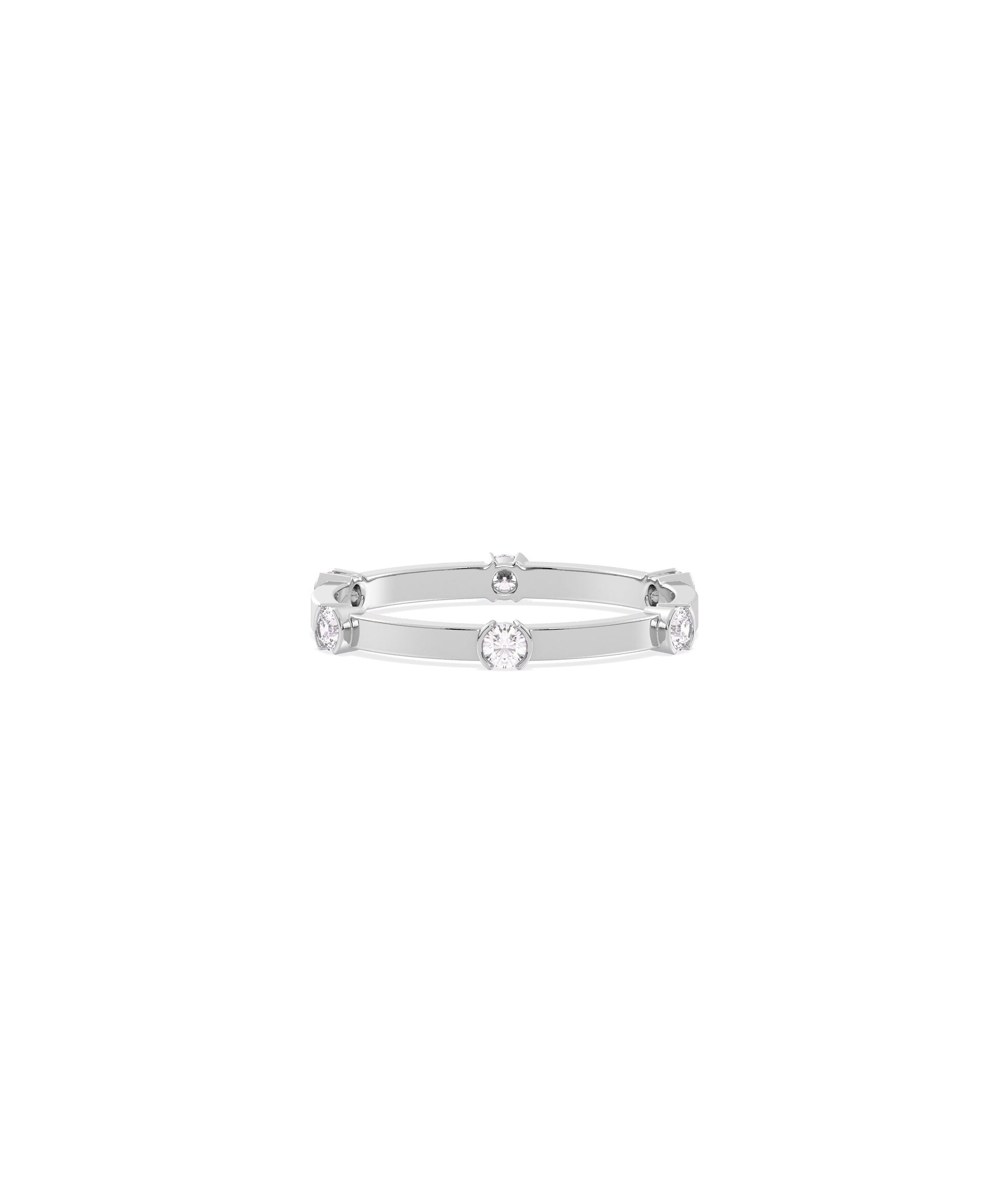 Station Band Ring - Diamond Band Ring