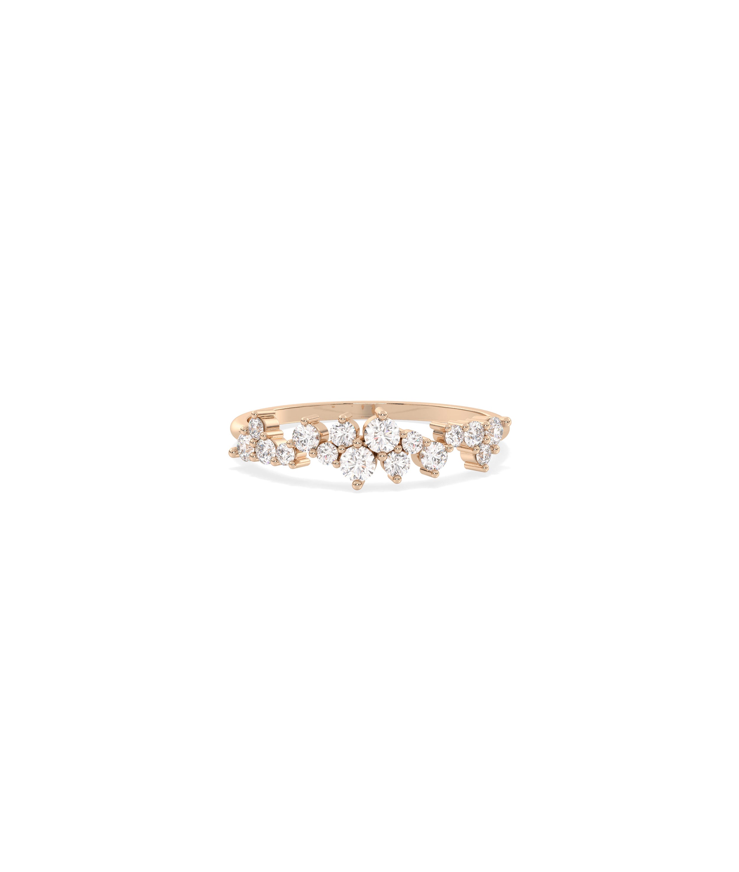 Diamond Cluster Band Ring