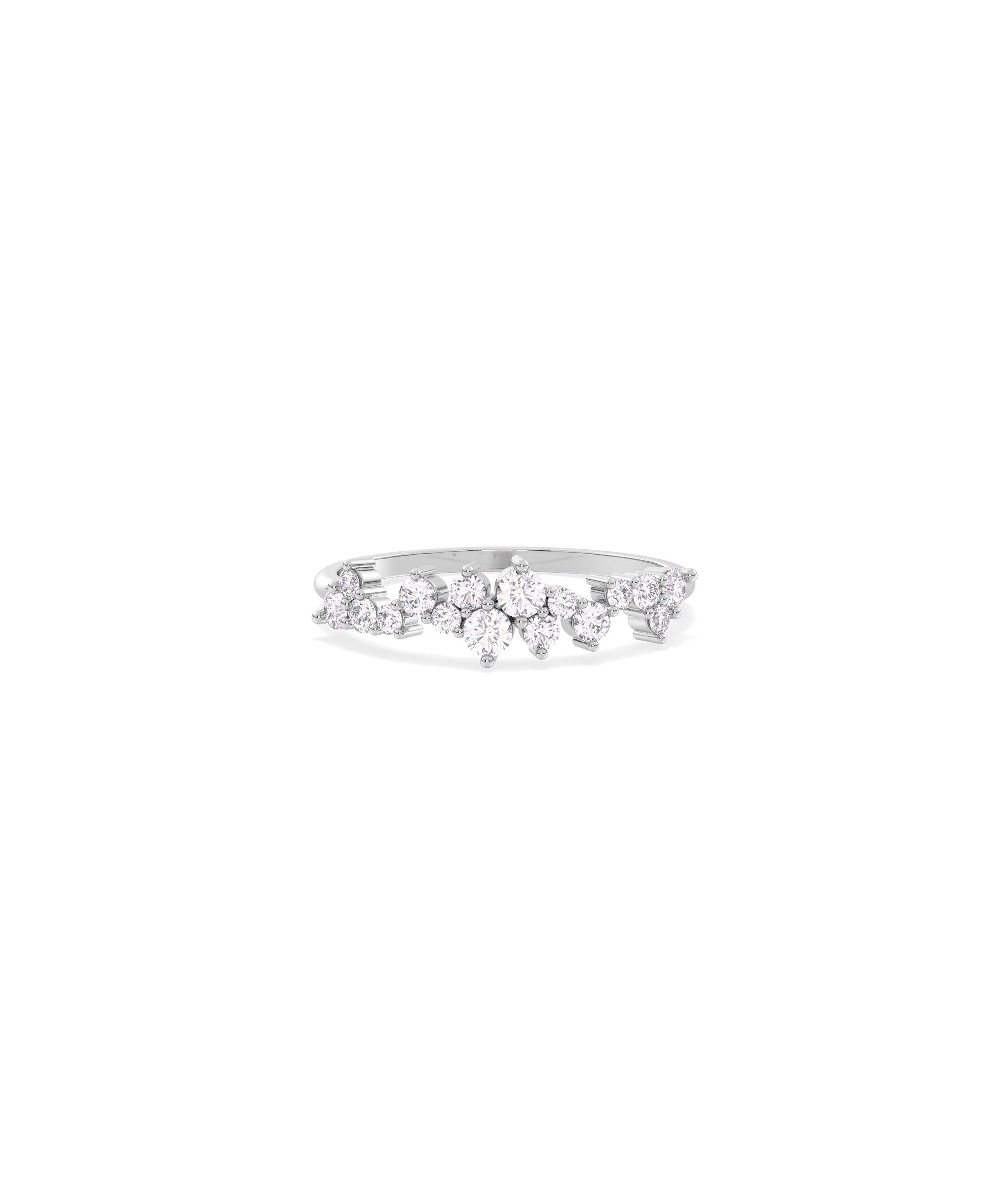 Diamond Cluster Band Ring