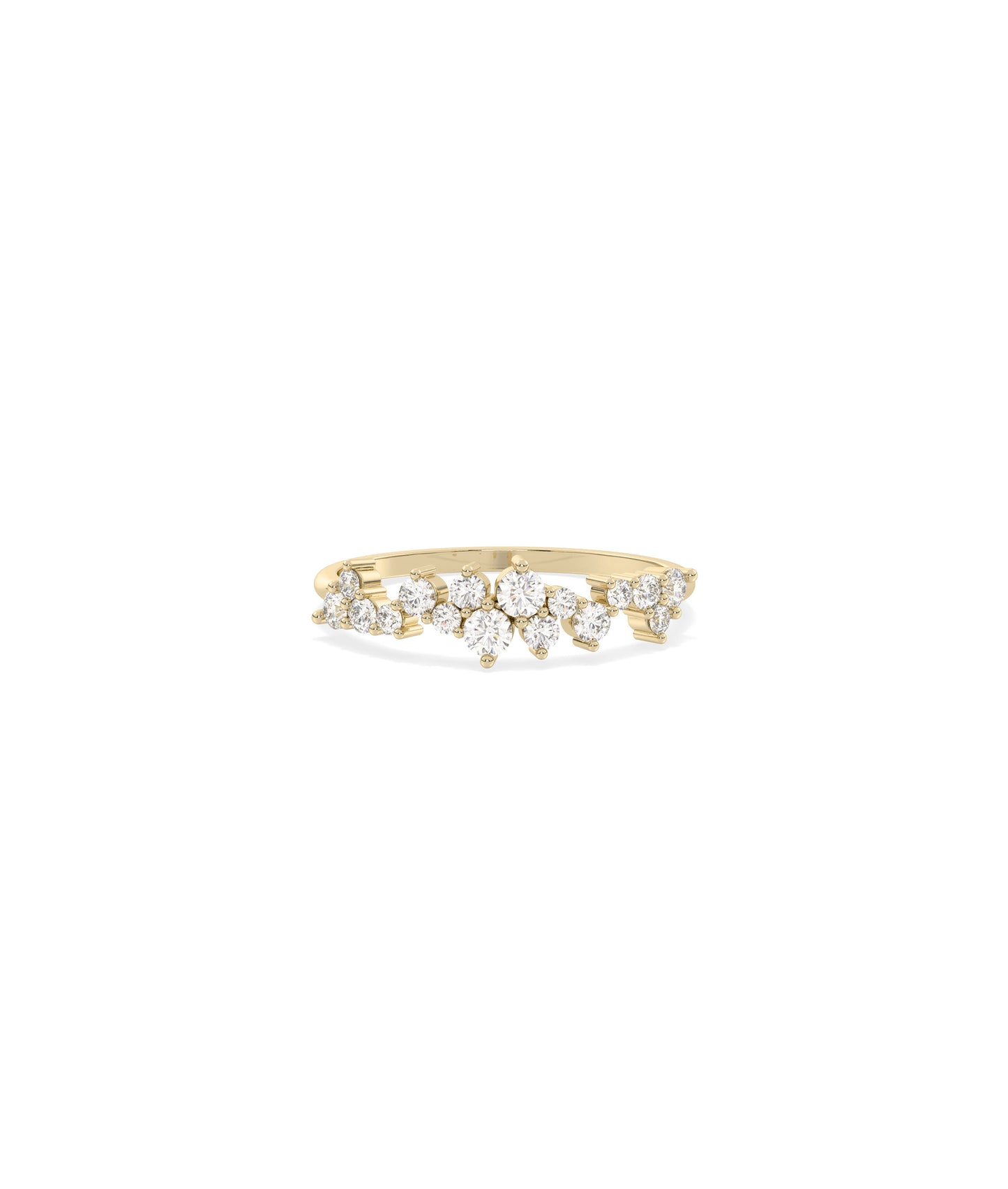 Diamond Cluster Band Ring