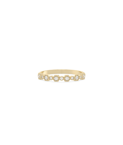 Diamond Alternating Band Ring - Elegant Diamond Band Ring for Any Occasion