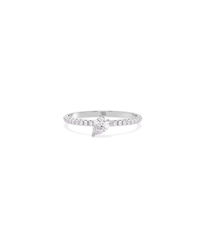 Solitaire Diamond Band Ring | Everyday Jewelry