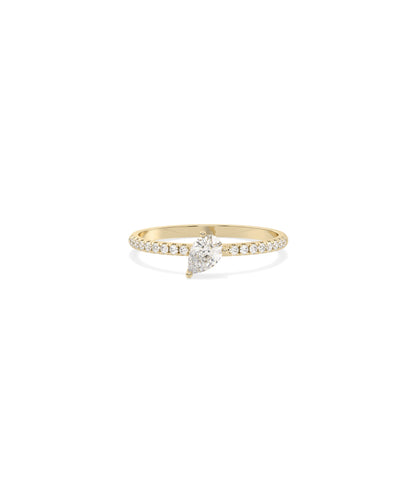 Solitaire Diamond Band Ring | Everyday Jewelry